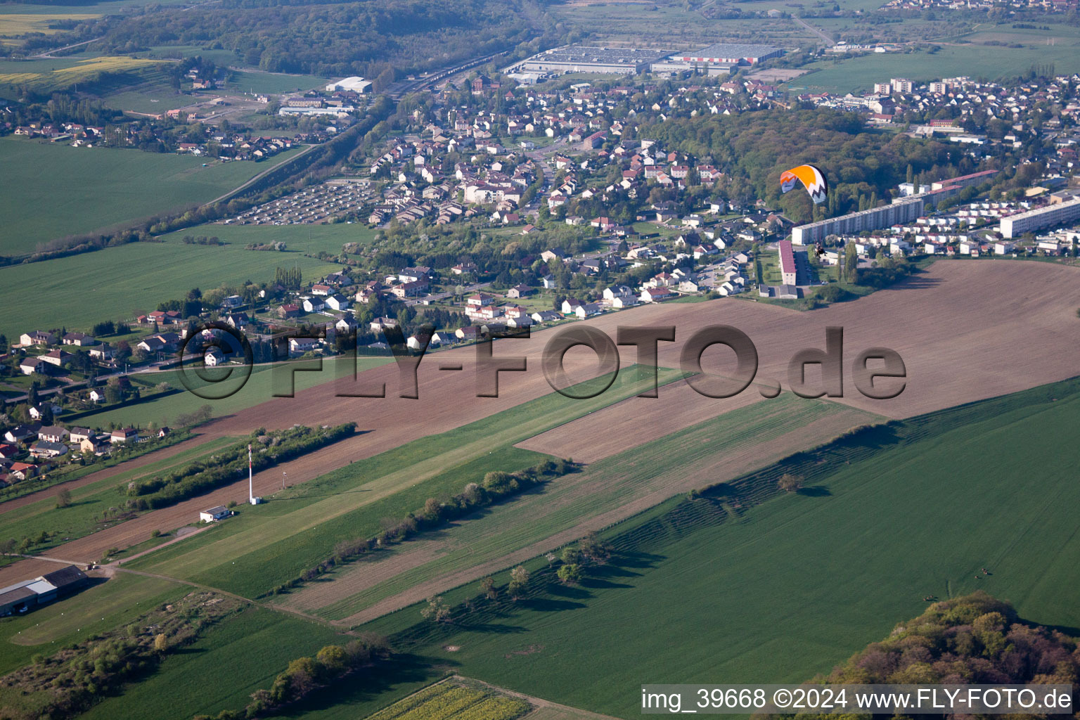 Vue aérienne de Saint-Avold dans le département Moselle, France