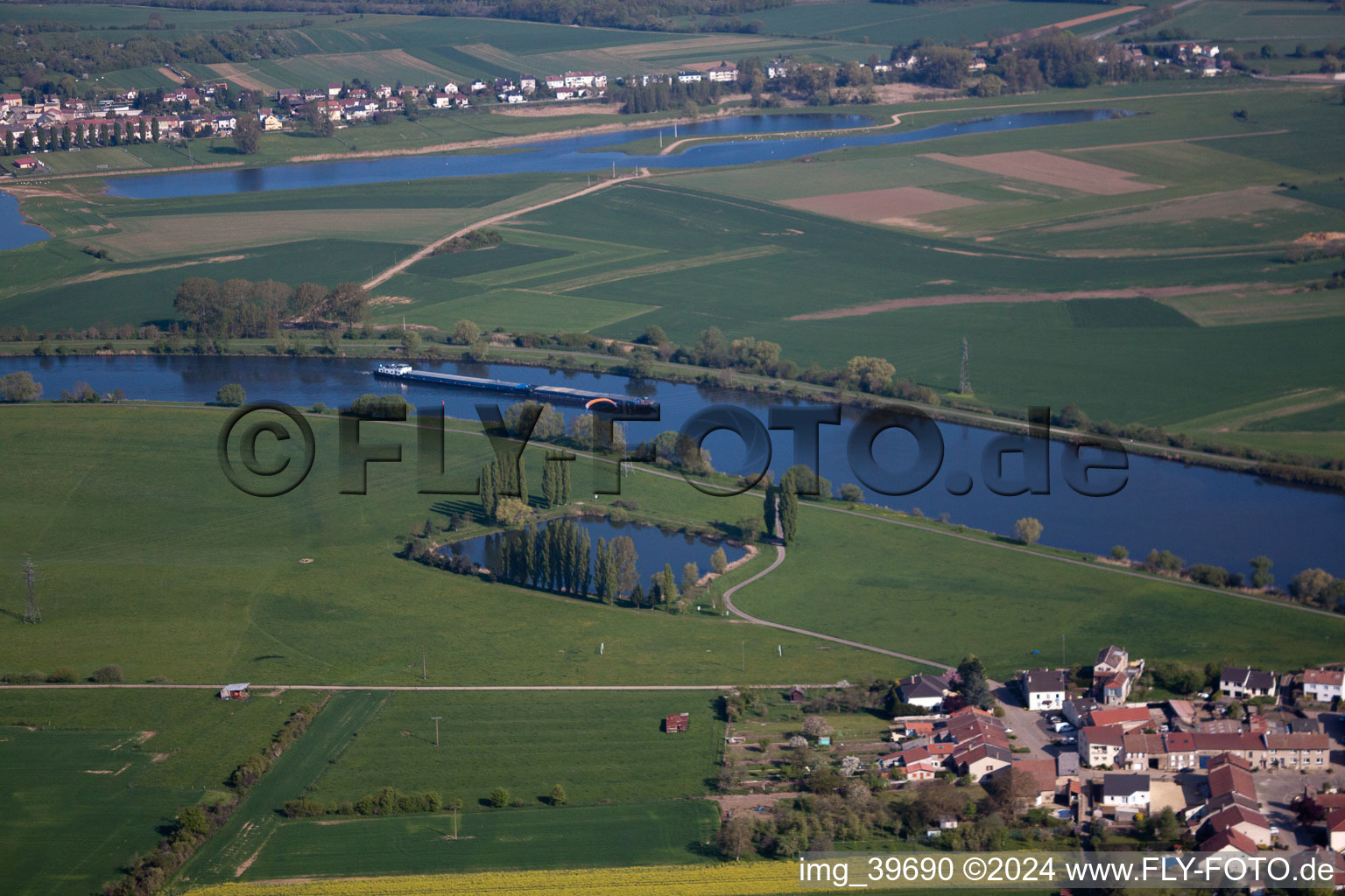 Photographie aérienne de Basse-Ham dans le département Moselle, France