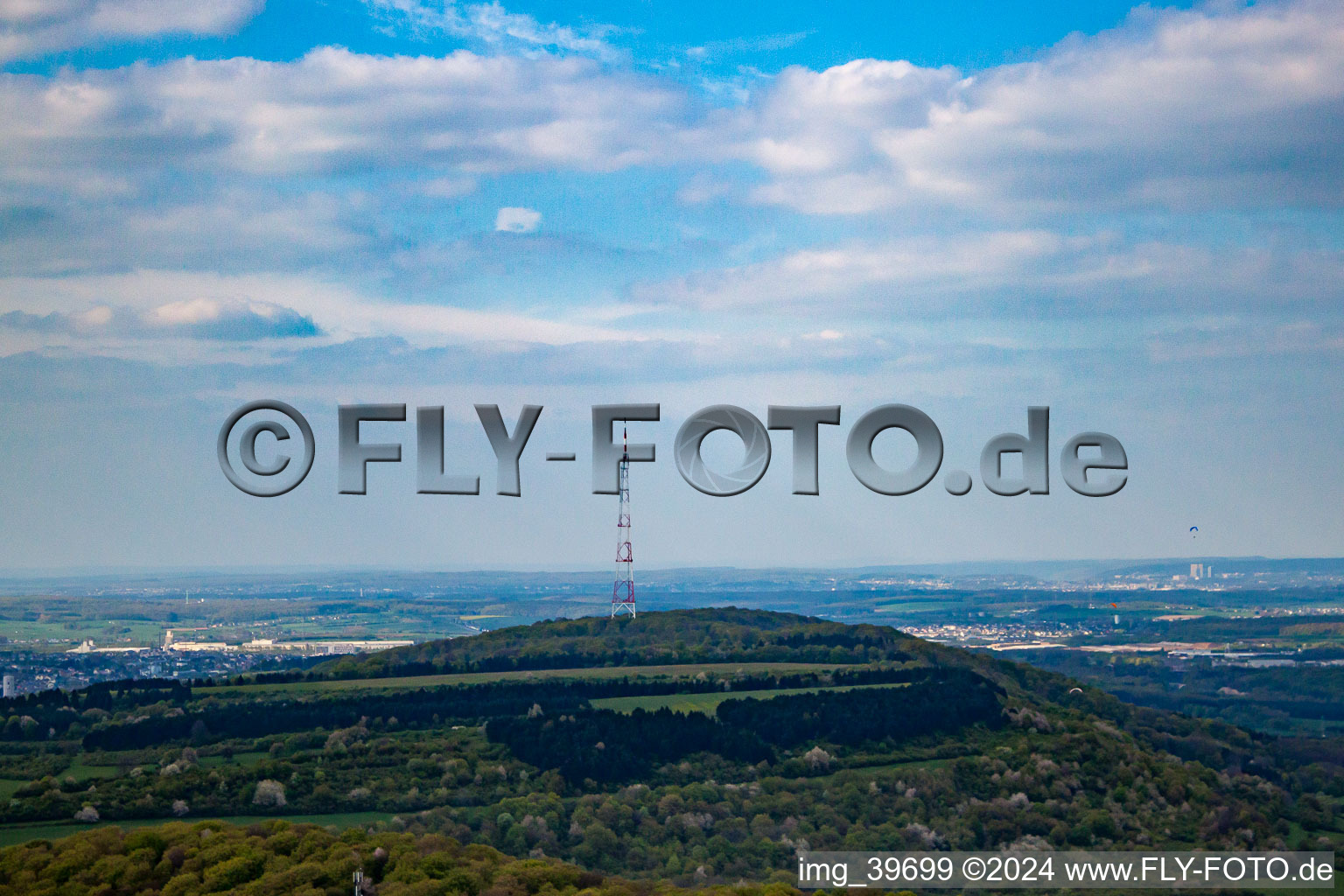 Vue aérienne de Escherange dans le département Moselle, France