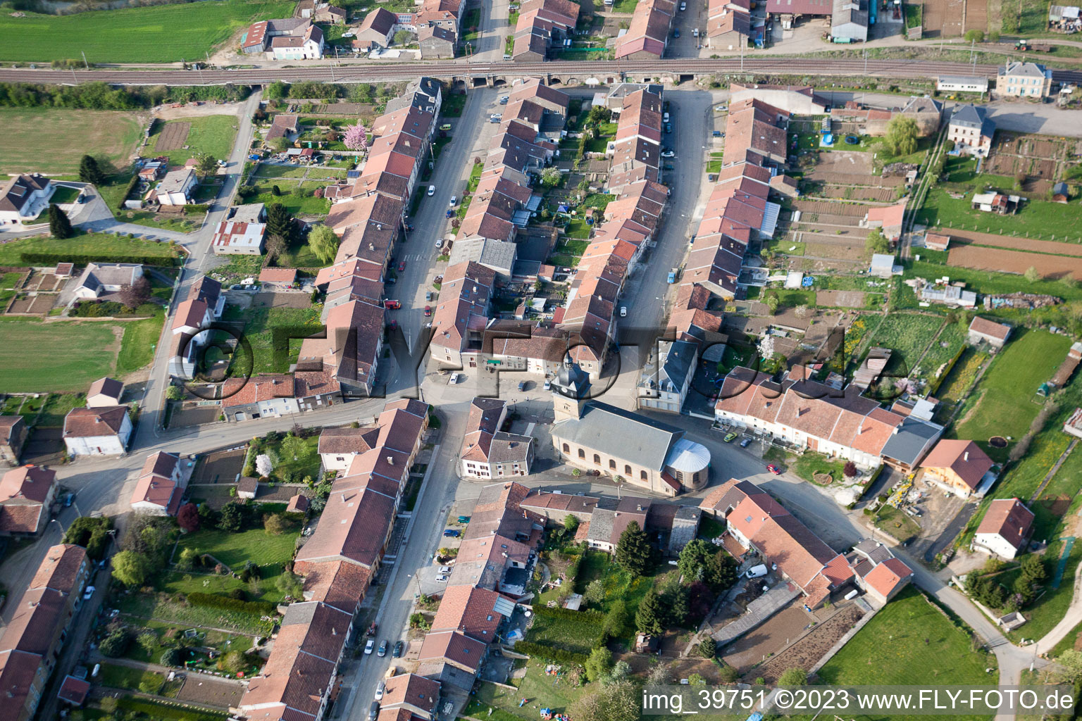 Photographie aérienne de Charency-Vezin dans le département Meurthe et Moselle, France