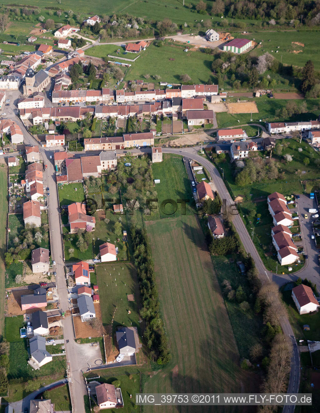 Photographie aérienne de Champs agricoles et surfaces utilisables à Charency-Vezin dans le département Meurthe et Moselle, France