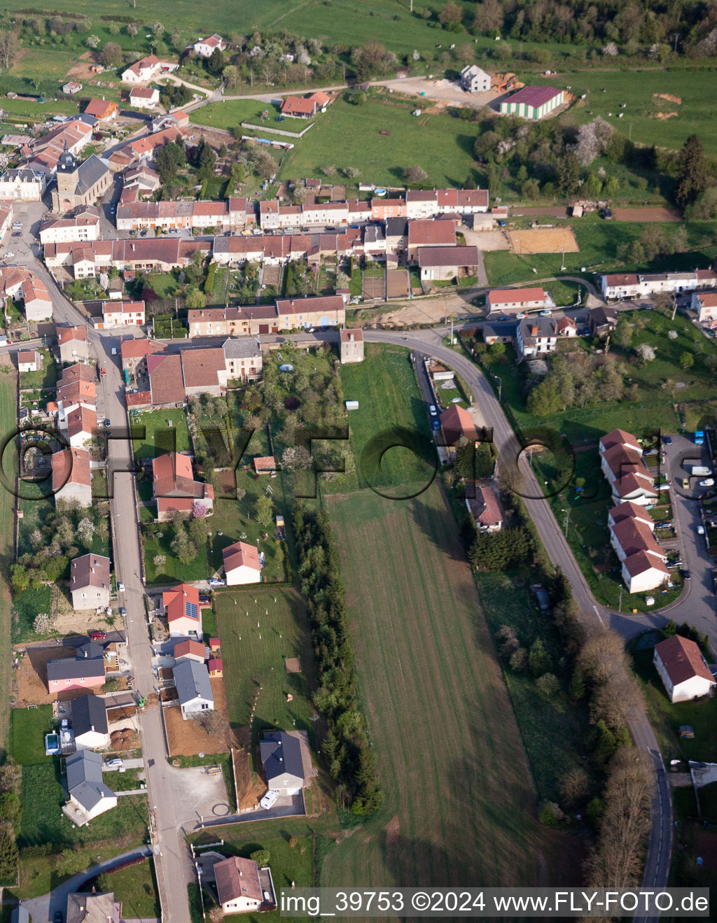 Photographie aérienne de Champs agricoles et surfaces utilisables à Charency-Vezin dans le département Meurthe et Moselle, France