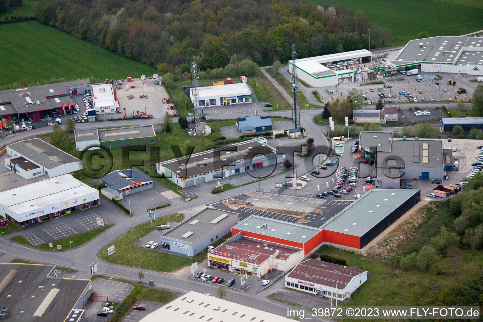 Photographie aérienne de La Francheville dans le département Ardennes, France