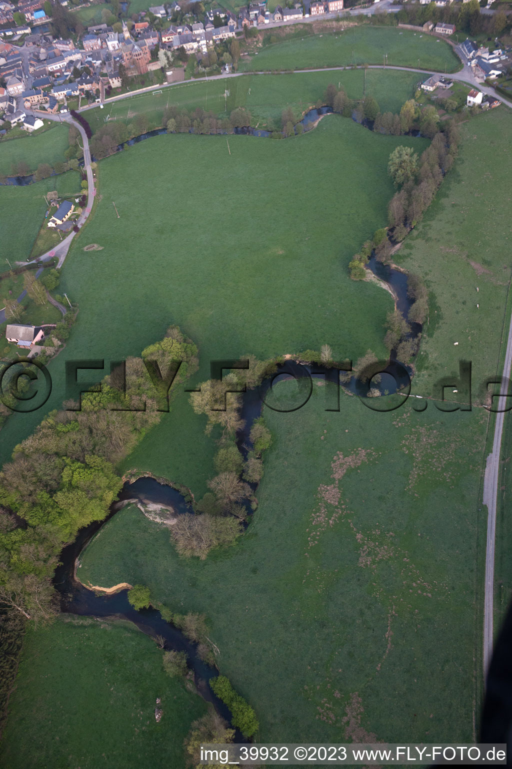 Photographie aérienne de Origny-en-Thiérache dans le département Aisne, France