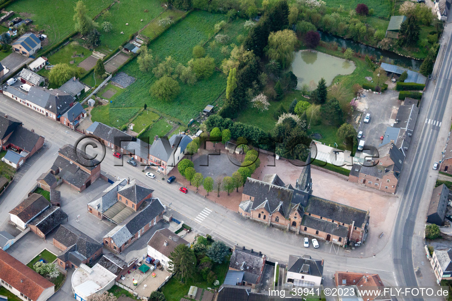 Photographie aérienne de Étréaupont dans le département Aisne, France