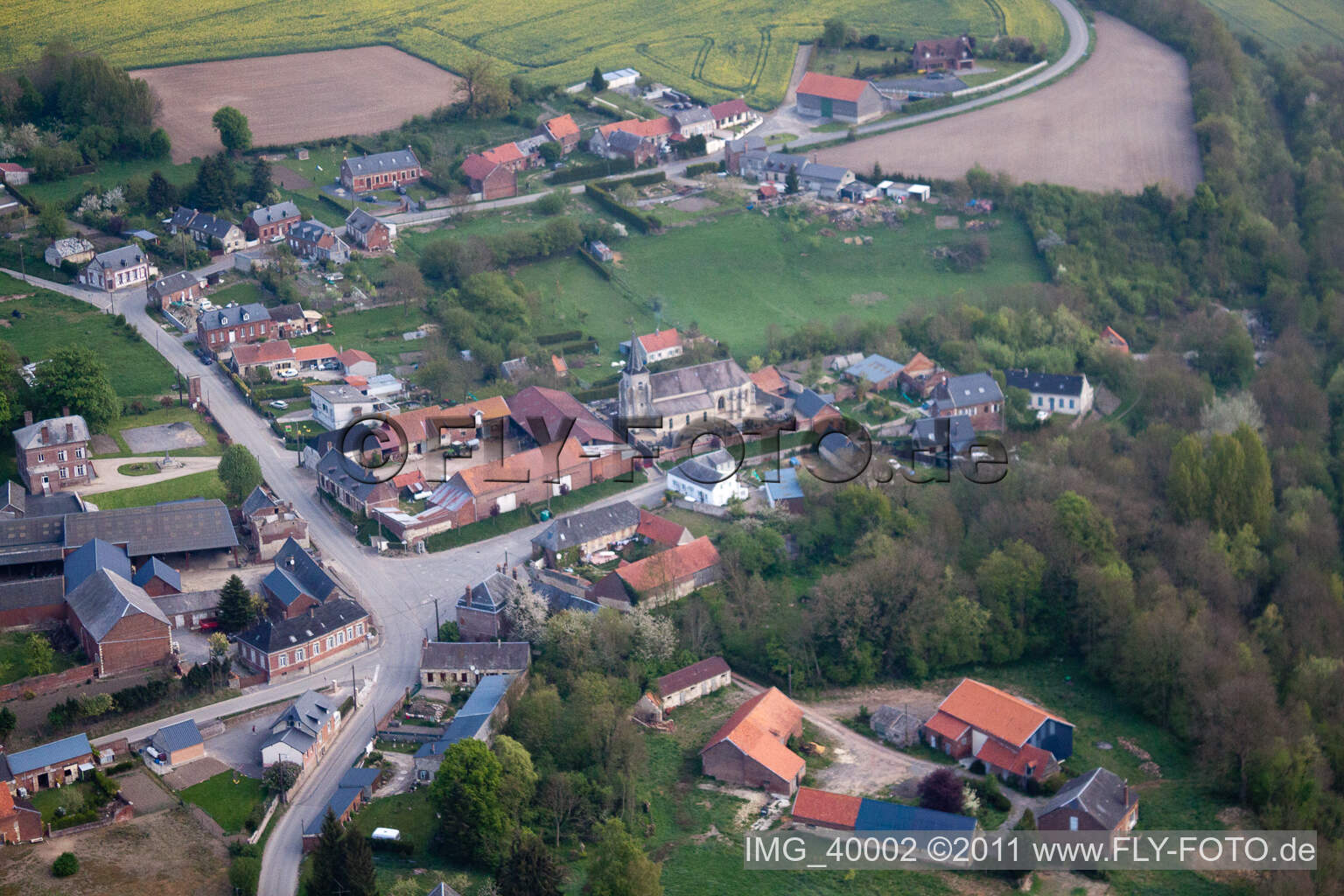 Photographie aérienne de Grand-Verly dans le département Aisne, France