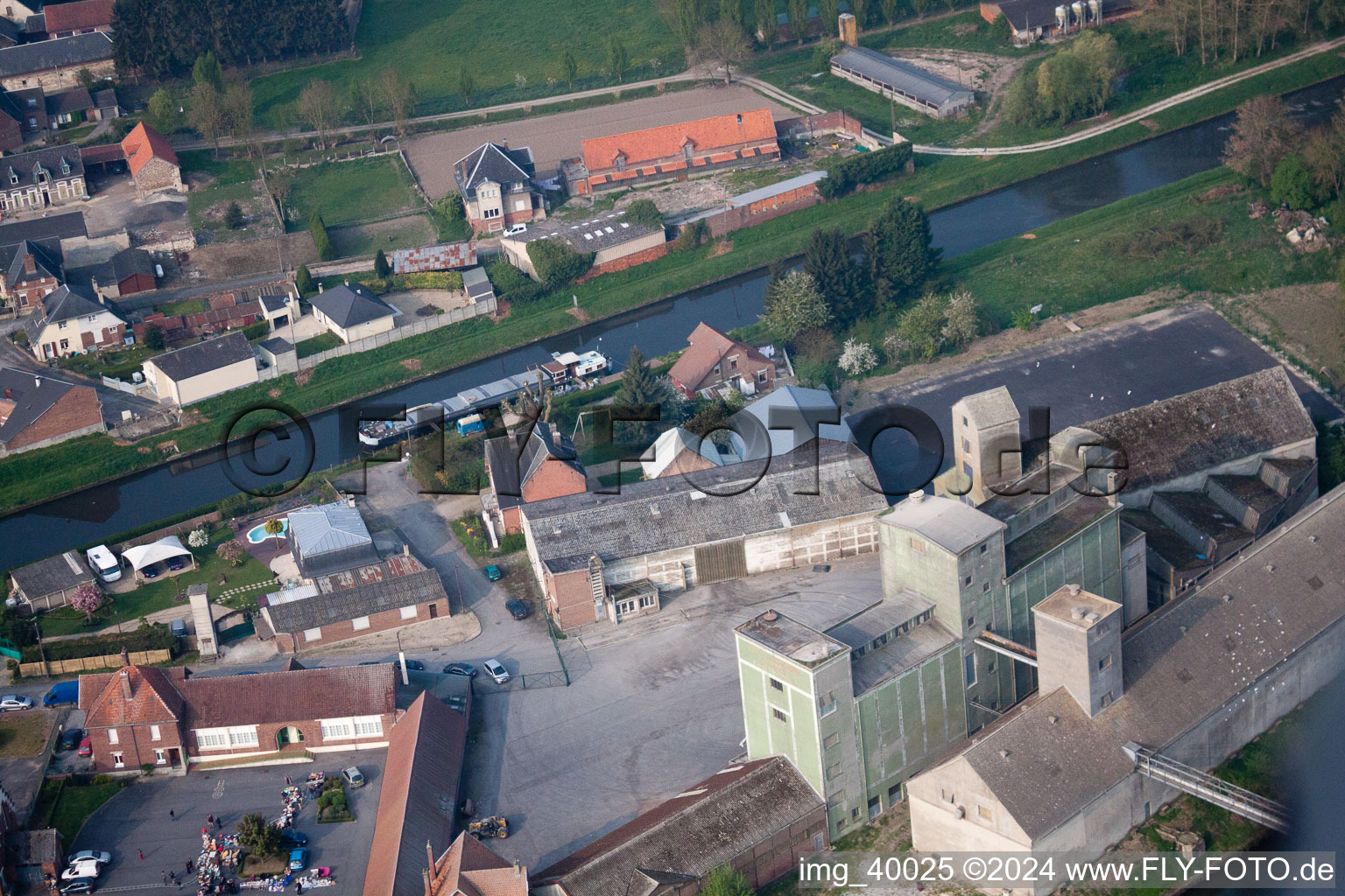 Vendhuile dans le département Aisne, France d'en haut