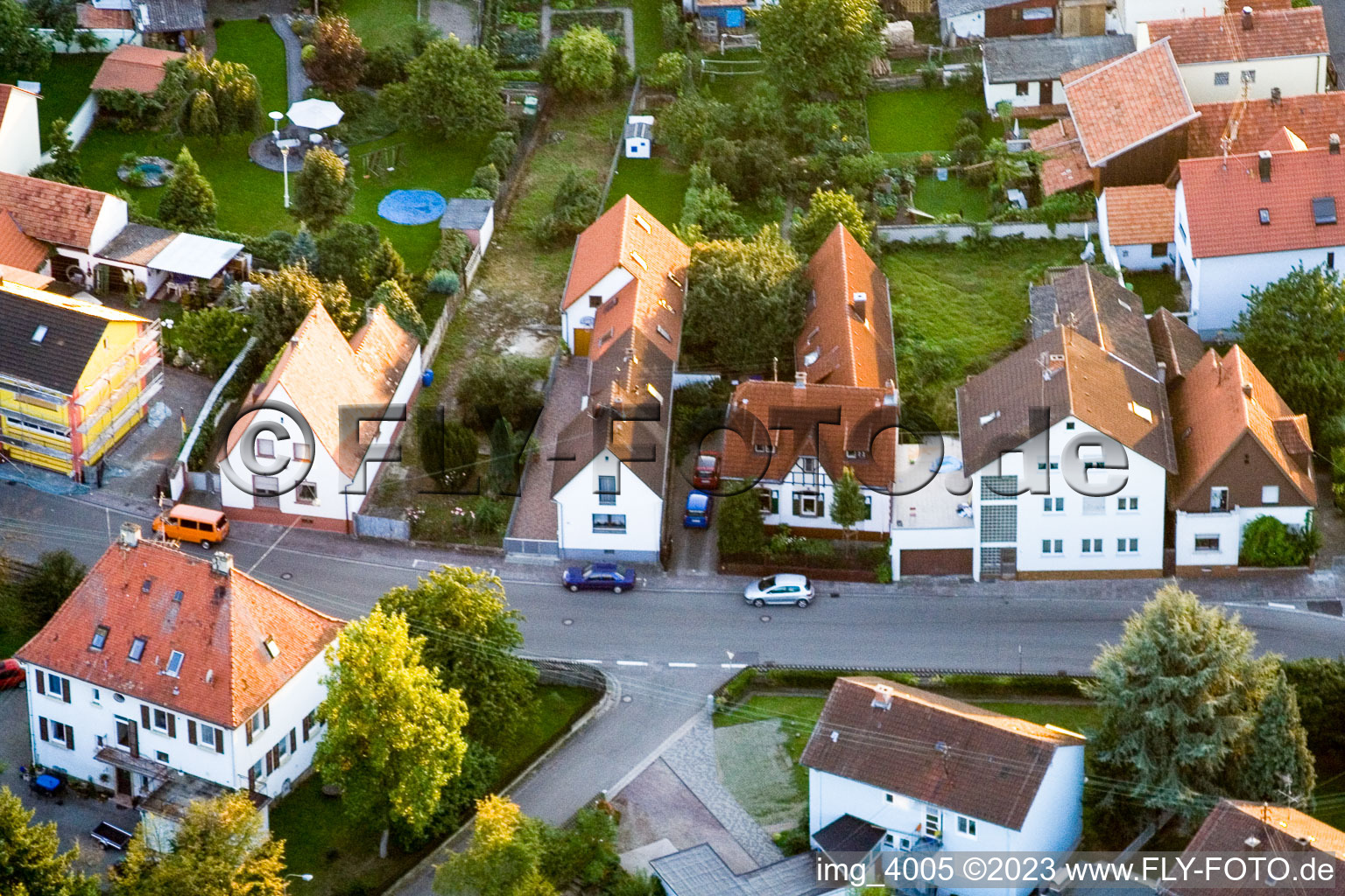 Photographie aérienne de Friedensstr à Hagenbach dans le département Rhénanie-Palatinat, Allemagne