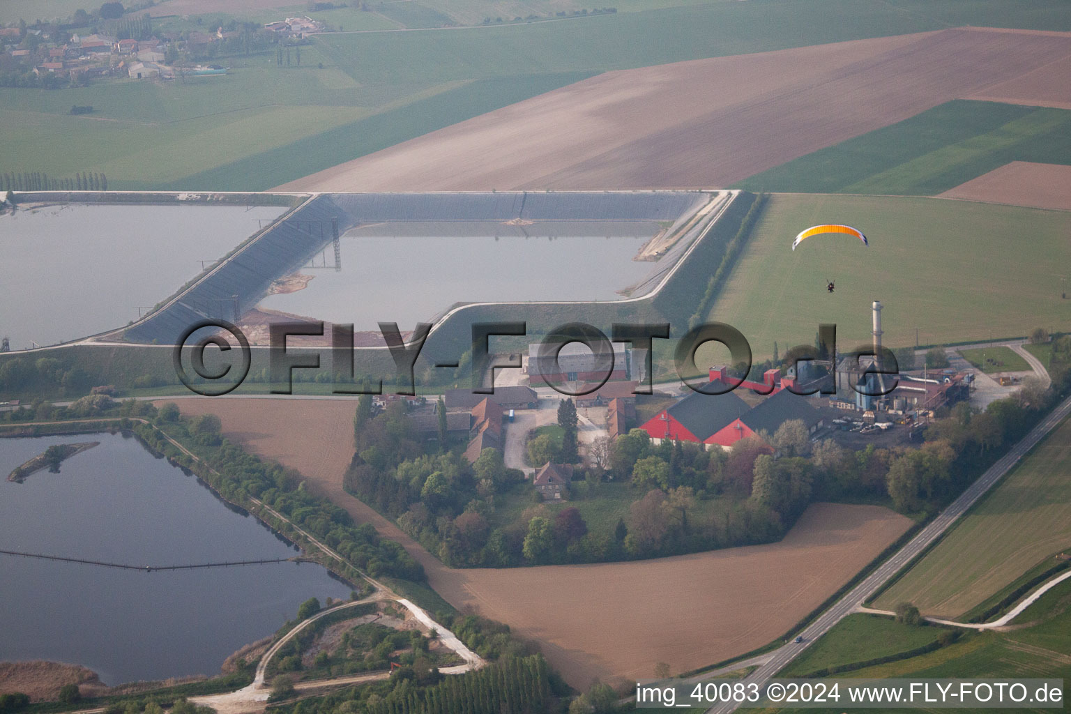 Vue aérienne de Boiry-Sainte-Rictrude dans le département Pas de Calais, France