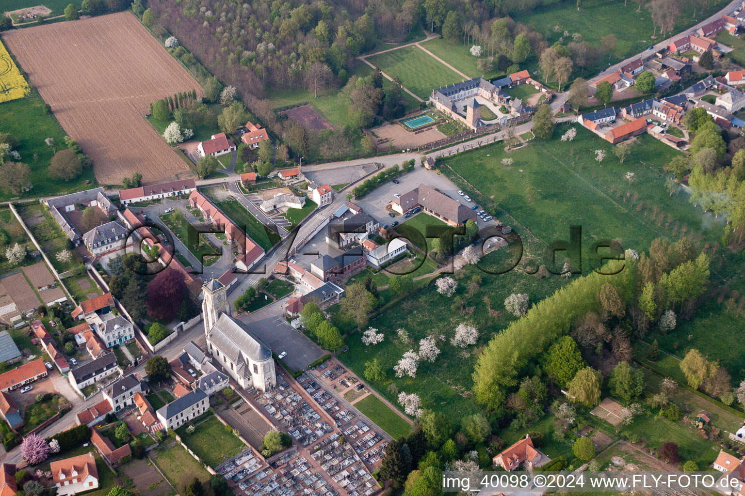 Photographie aérienne de Rivière dans le département Pas de Calais, France