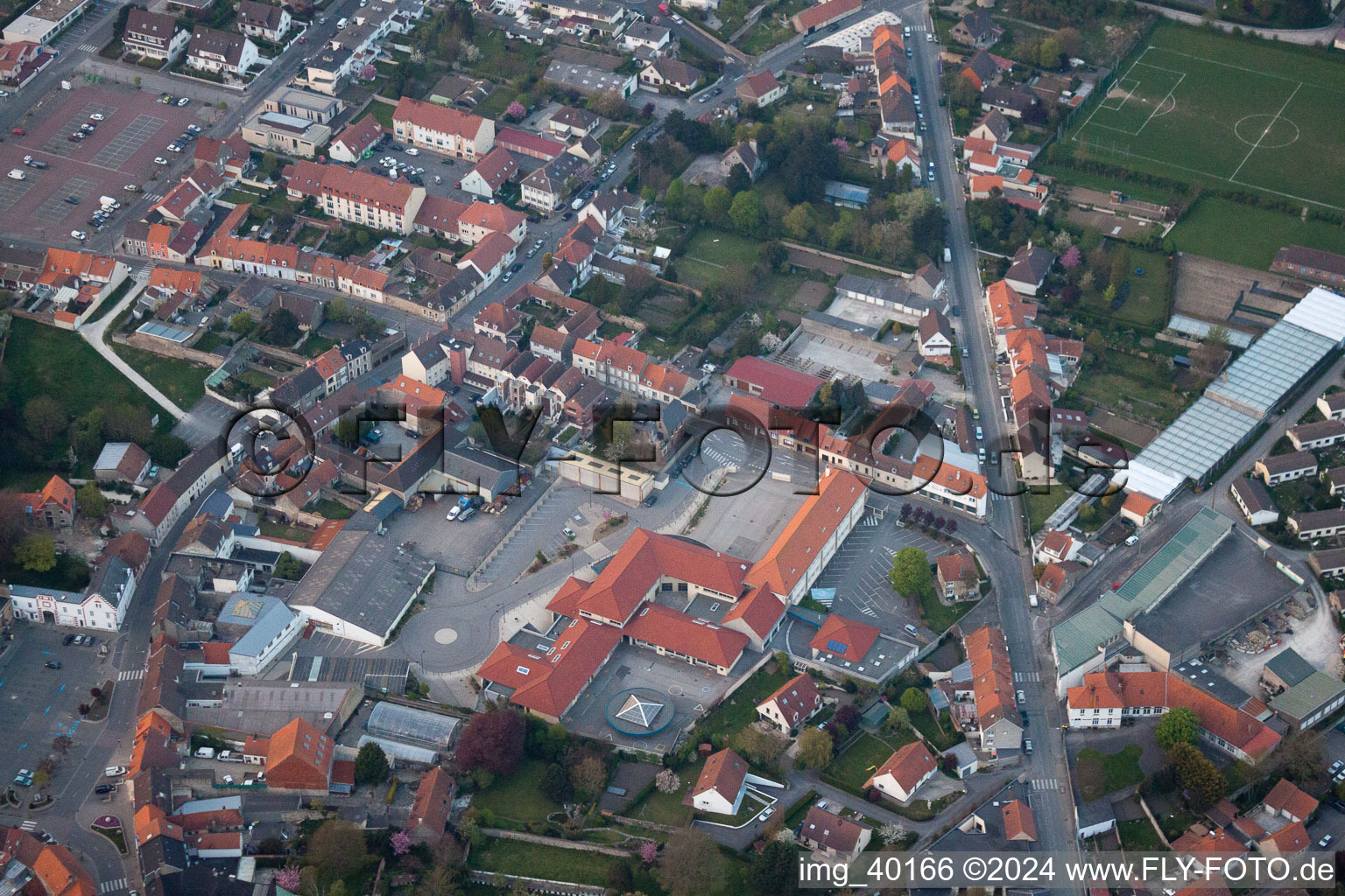 Vue aérienne de Marquise dans le département Pas de Calais, France