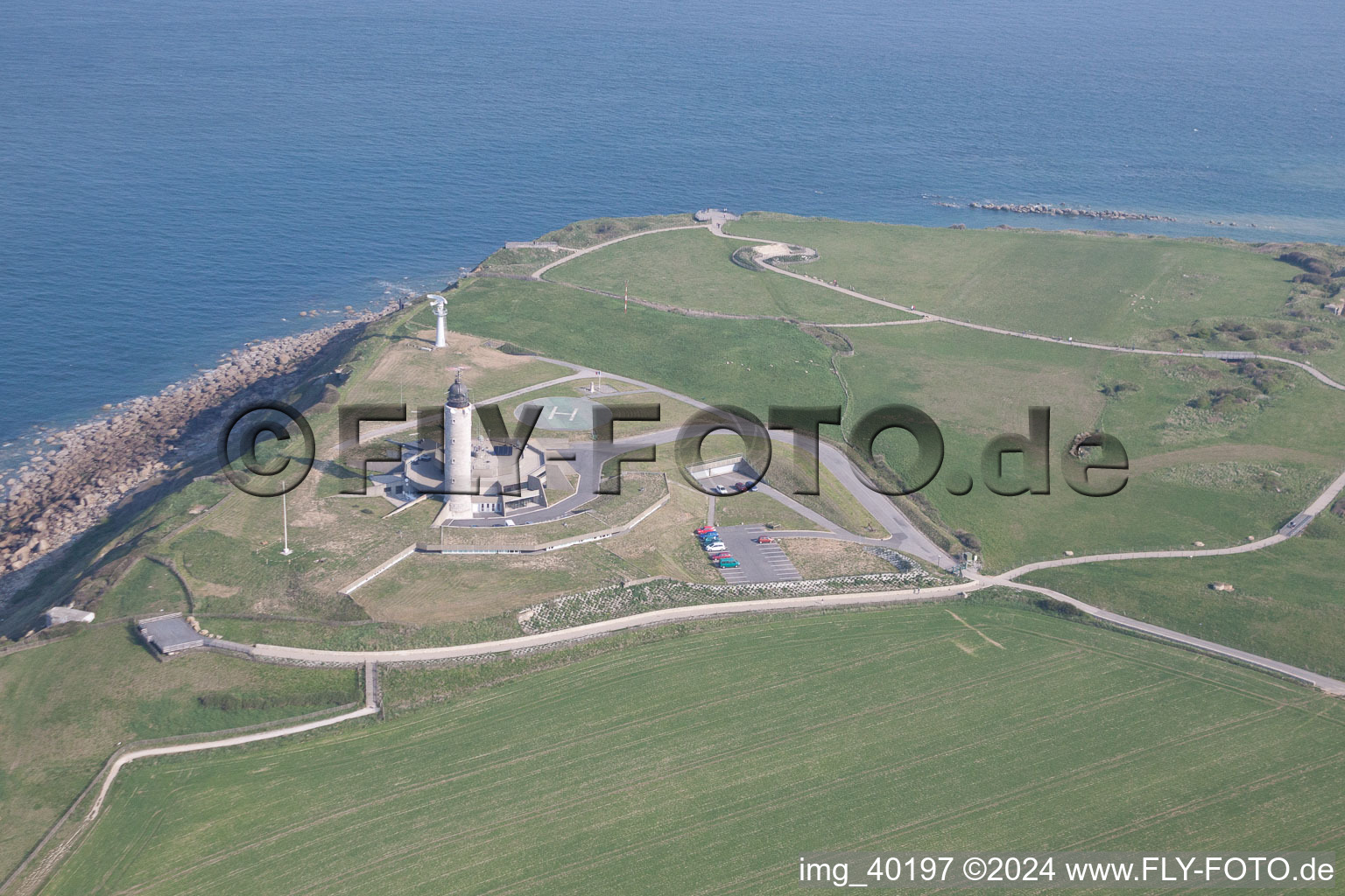 Photographie aérienne de Côte de la Manche Cap Le Gris Nez à Lille dans le Nord-Pas-de-Calais Picardie à Cap Le Gris Nez dans le département Pas de Calais, France