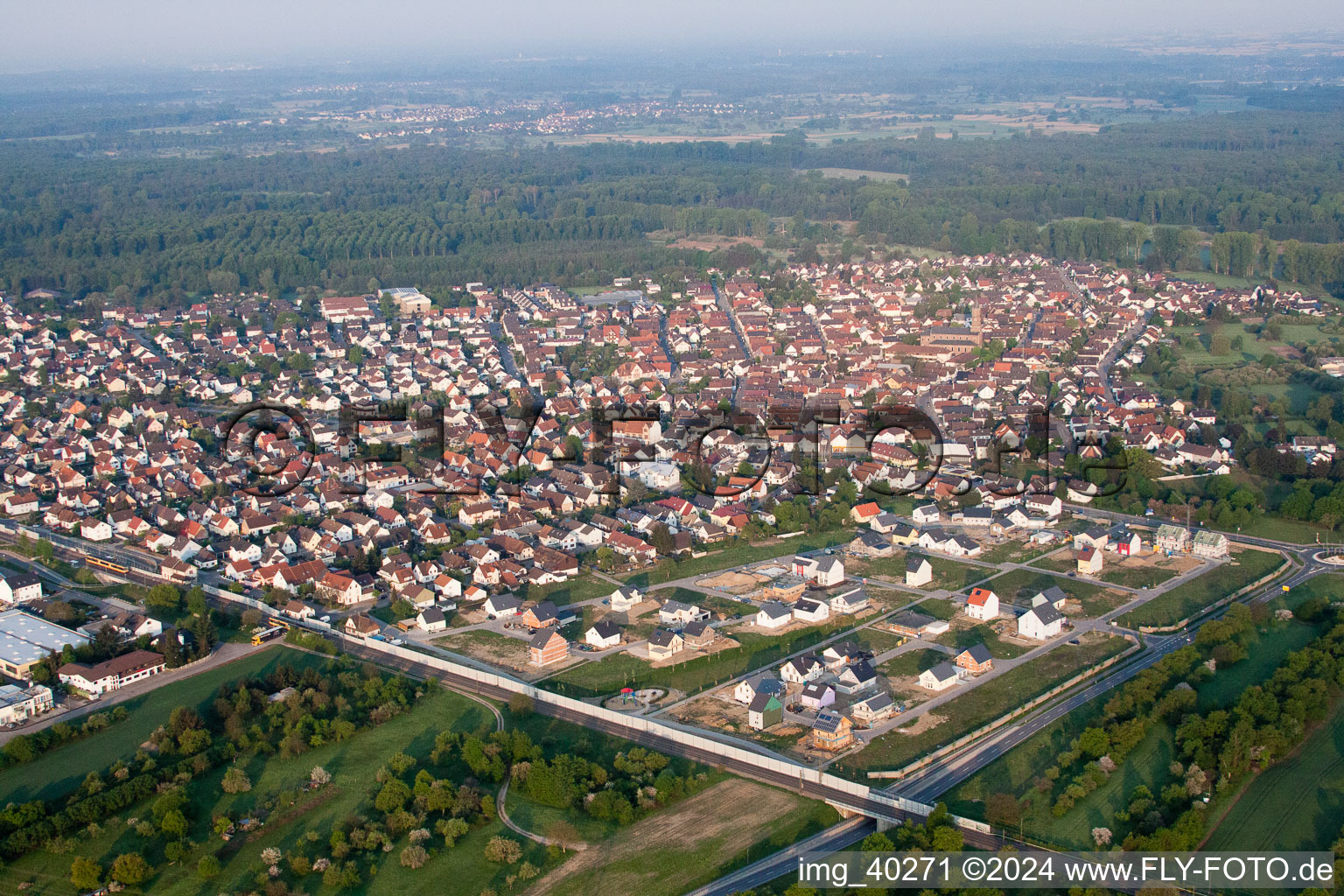 Bietigheim dans le département Bade-Wurtemberg, Allemagne hors des airs