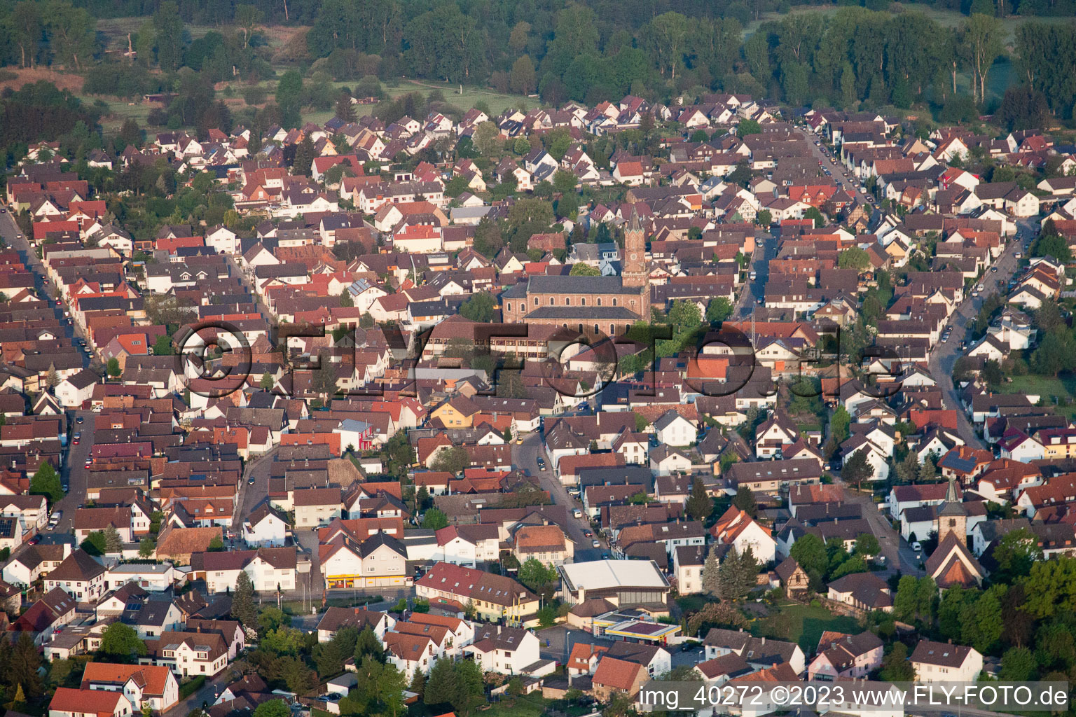 Bietigheim dans le département Bade-Wurtemberg, Allemagne vue d'en haut