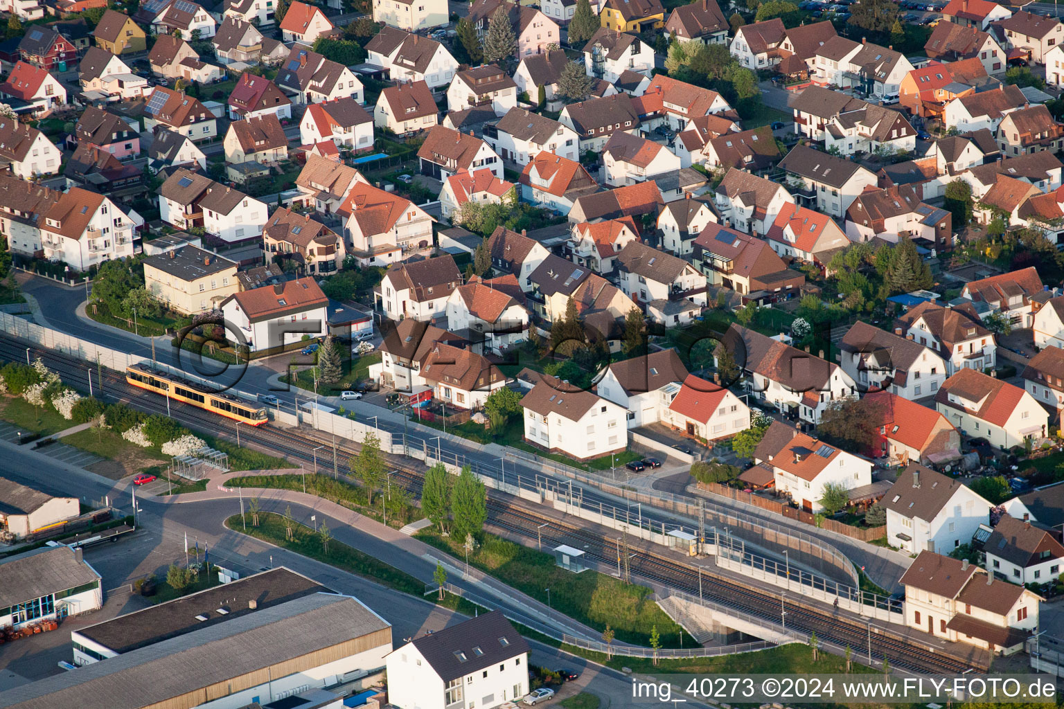 Bietigheim dans le département Bade-Wurtemberg, Allemagne depuis l'avion