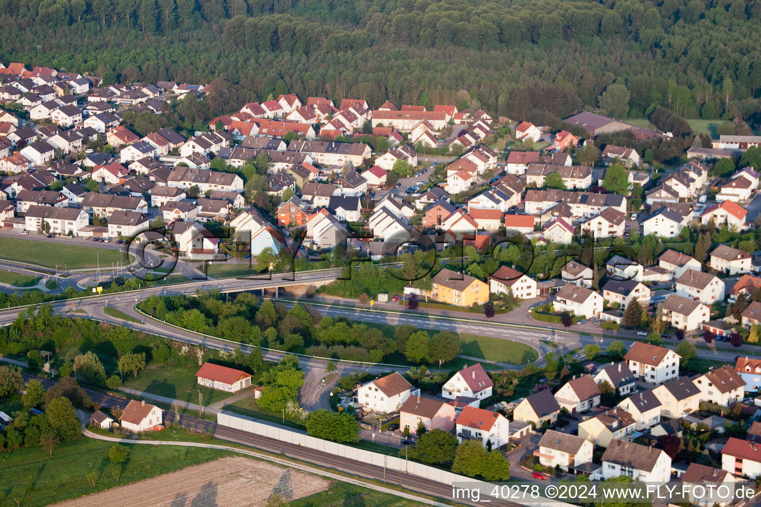 Bietigheim dans le département Bade-Wurtemberg, Allemagne vue du ciel