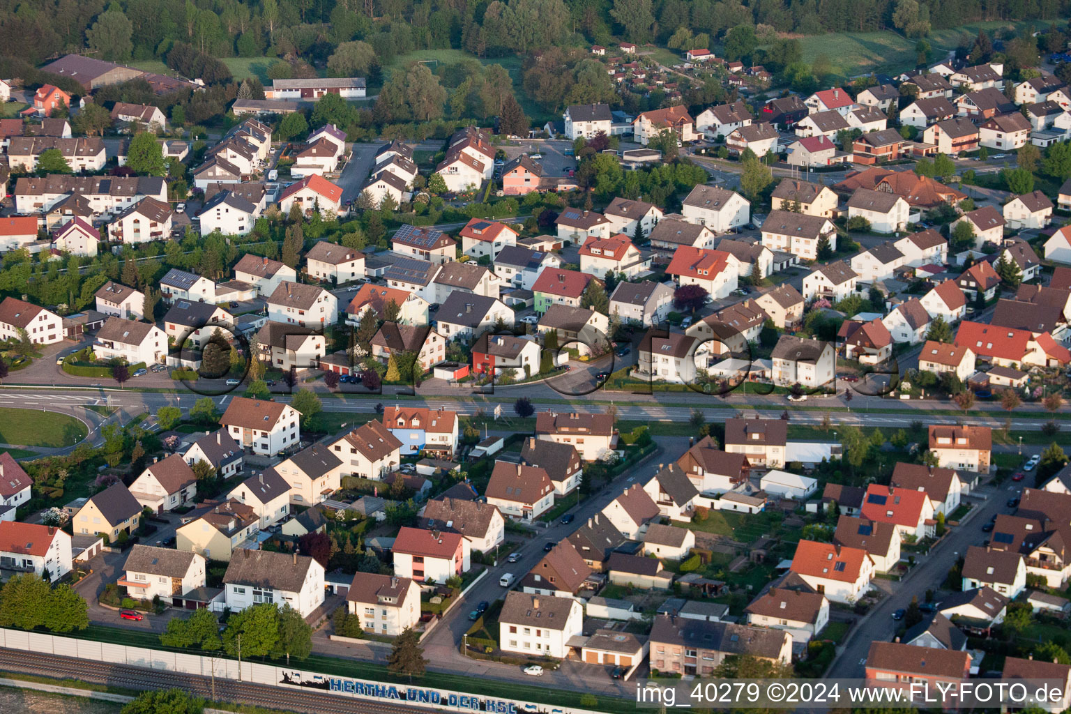 Enregistrement par drone de Bietigheim dans le département Bade-Wurtemberg, Allemagne