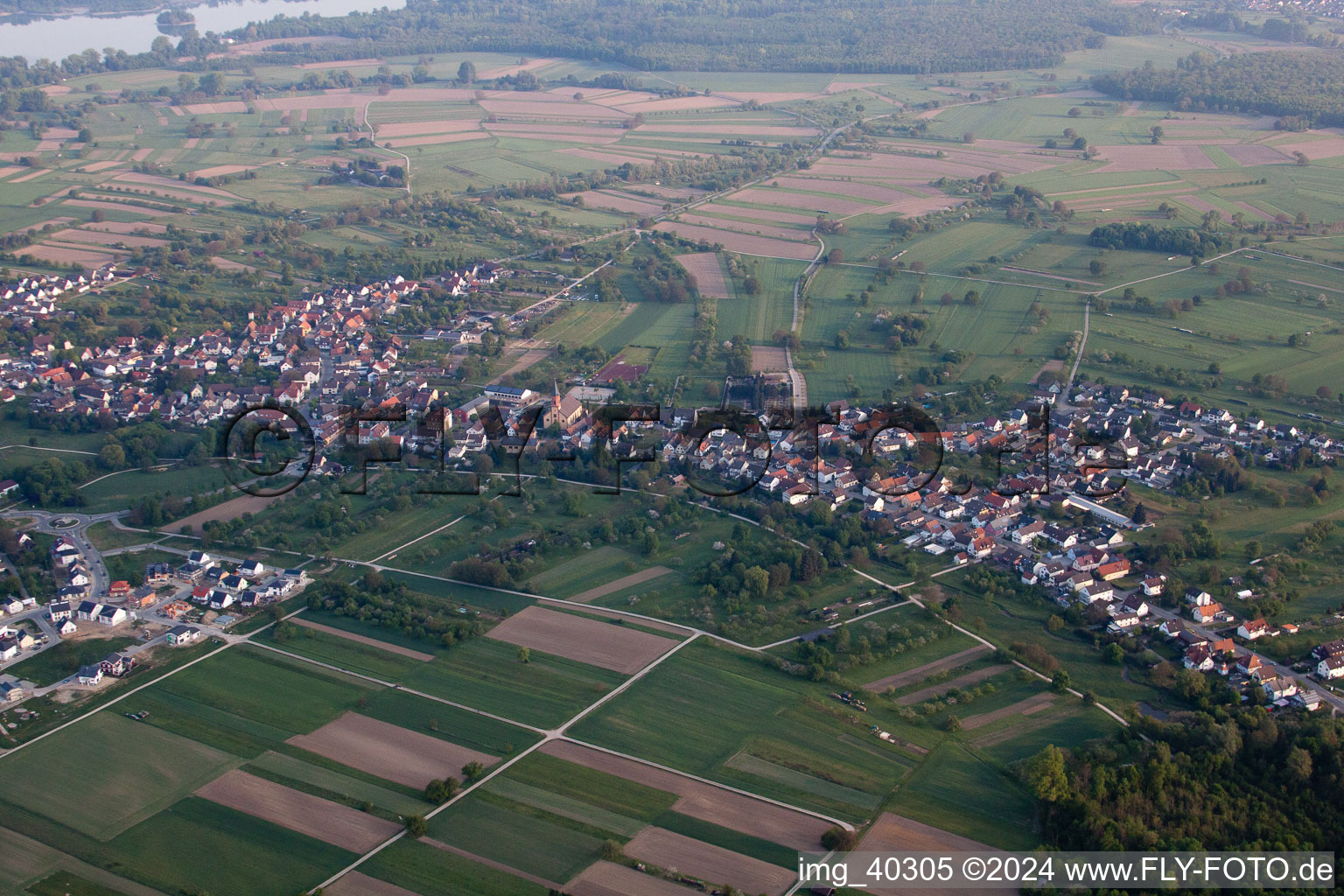 Enregistrement par drone de Steinmauern dans le département Bade-Wurtemberg, Allemagne