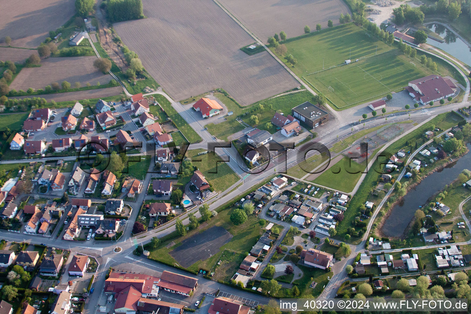 Photographie aérienne de Munchhausen dans le département Bas Rhin, France