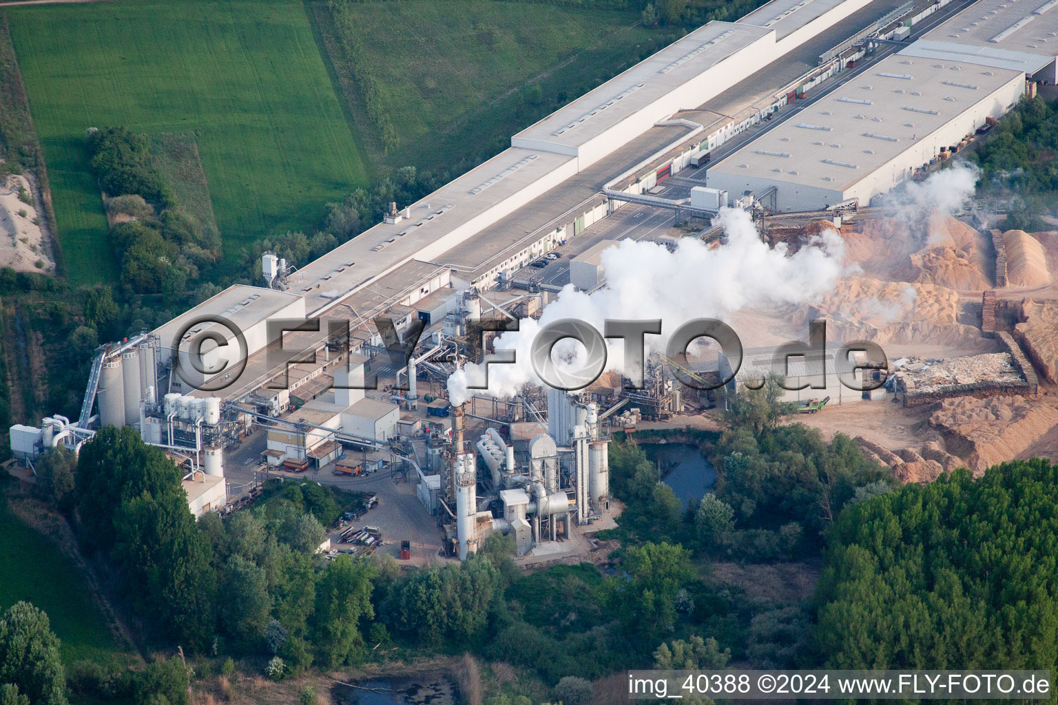 Photographie aérienne de Zone industrielle de Nolde à Germersheim dans le département Rhénanie-Palatinat, Allemagne