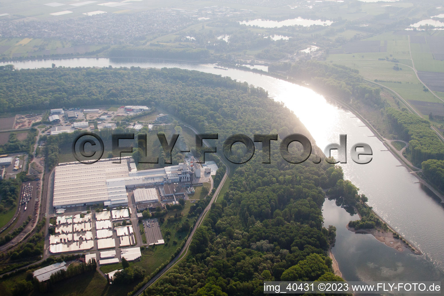 Vue aérienne de Zone industrielle Stockholmerstr à Speyer dans le département Rhénanie-Palatinat, Allemagne