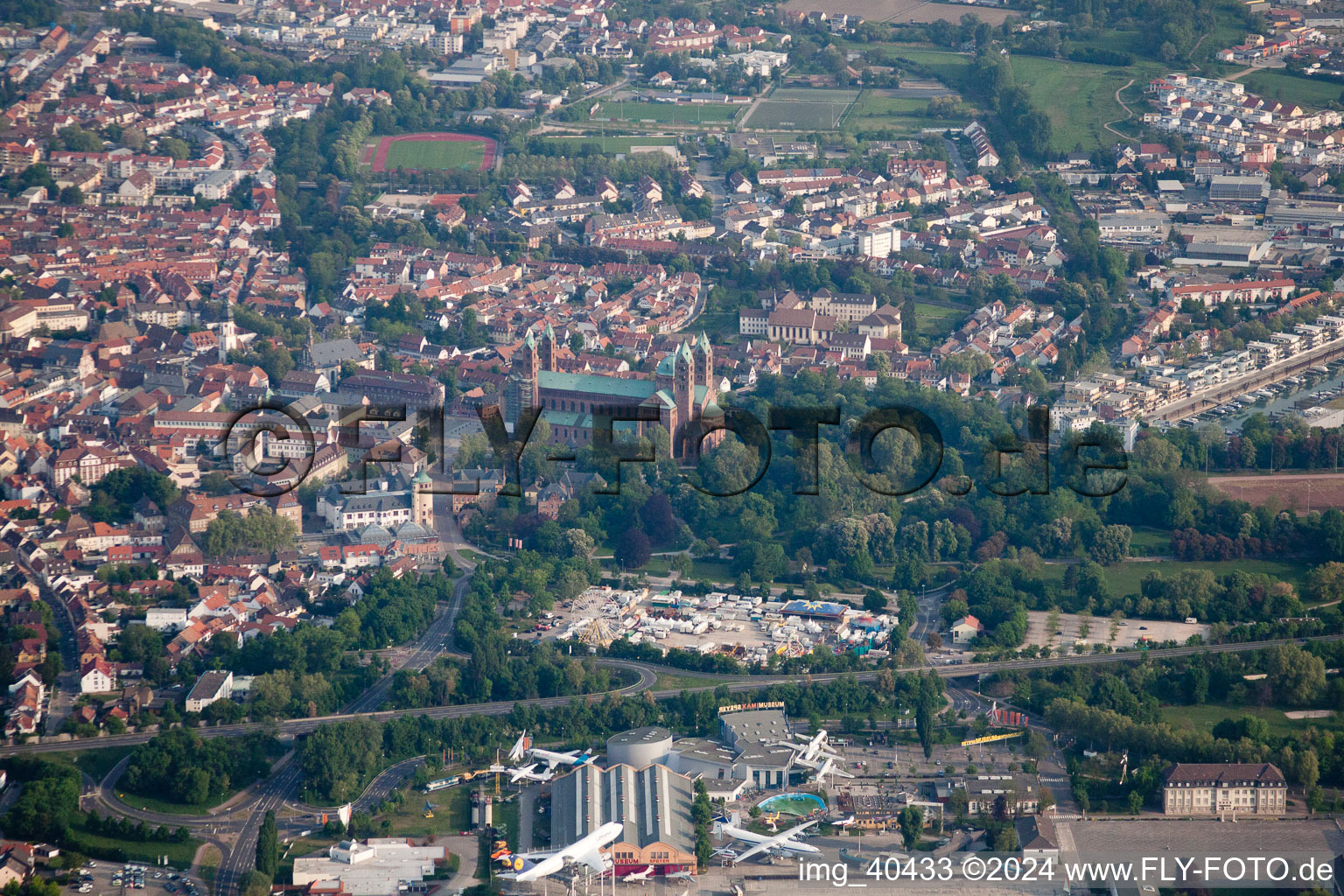 Image drone de Speyer dans le département Rhénanie-Palatinat, Allemagne