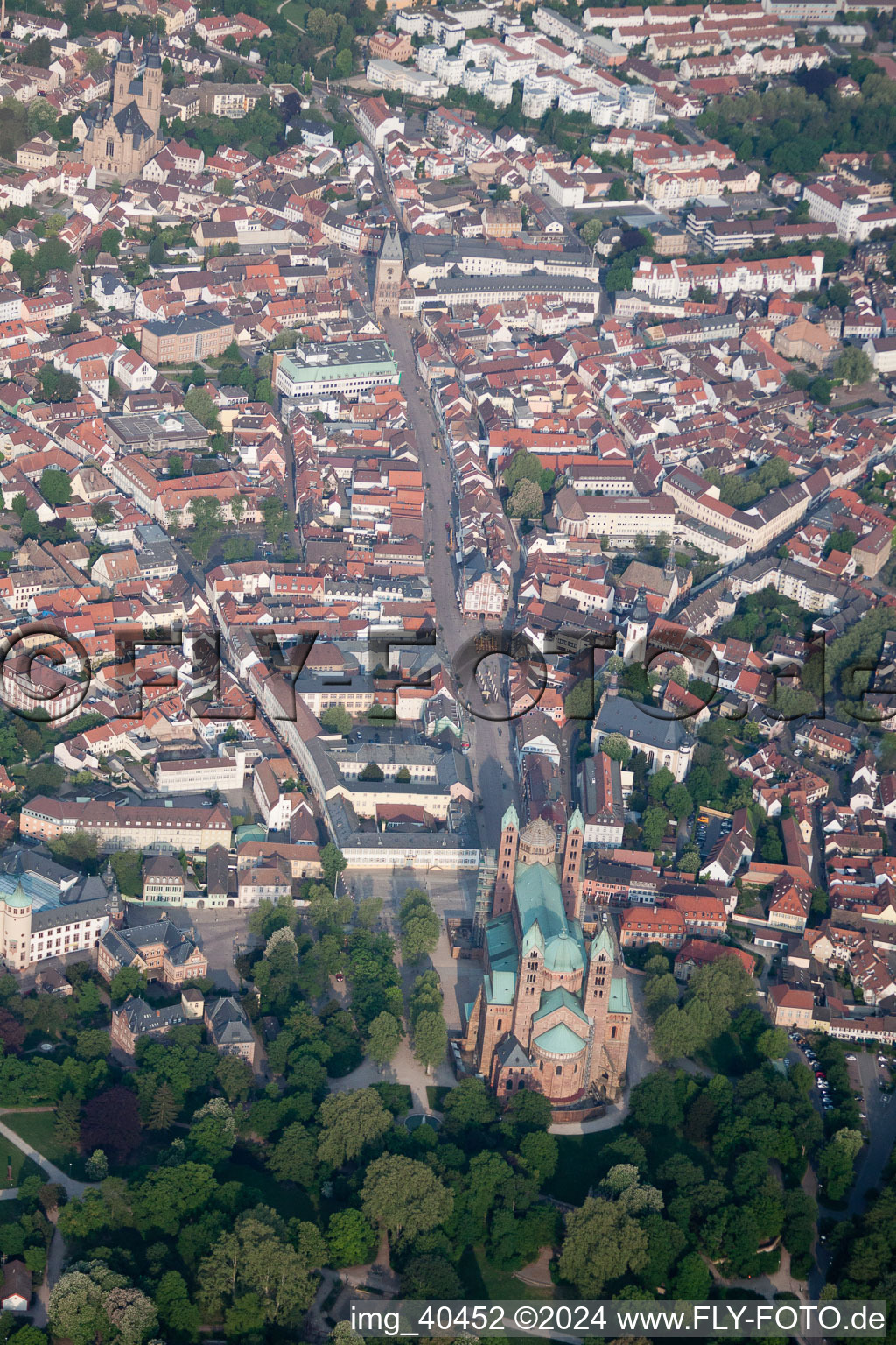 Speyer dans le département Rhénanie-Palatinat, Allemagne vue d'en haut