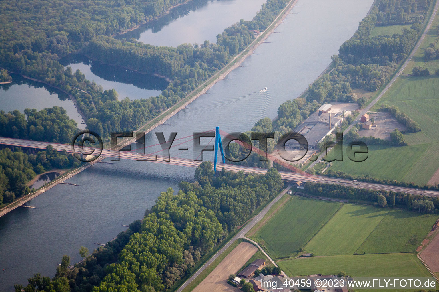 Photographie aérienne de Pont routier à Speyer dans le département Rhénanie-Palatinat, Allemagne