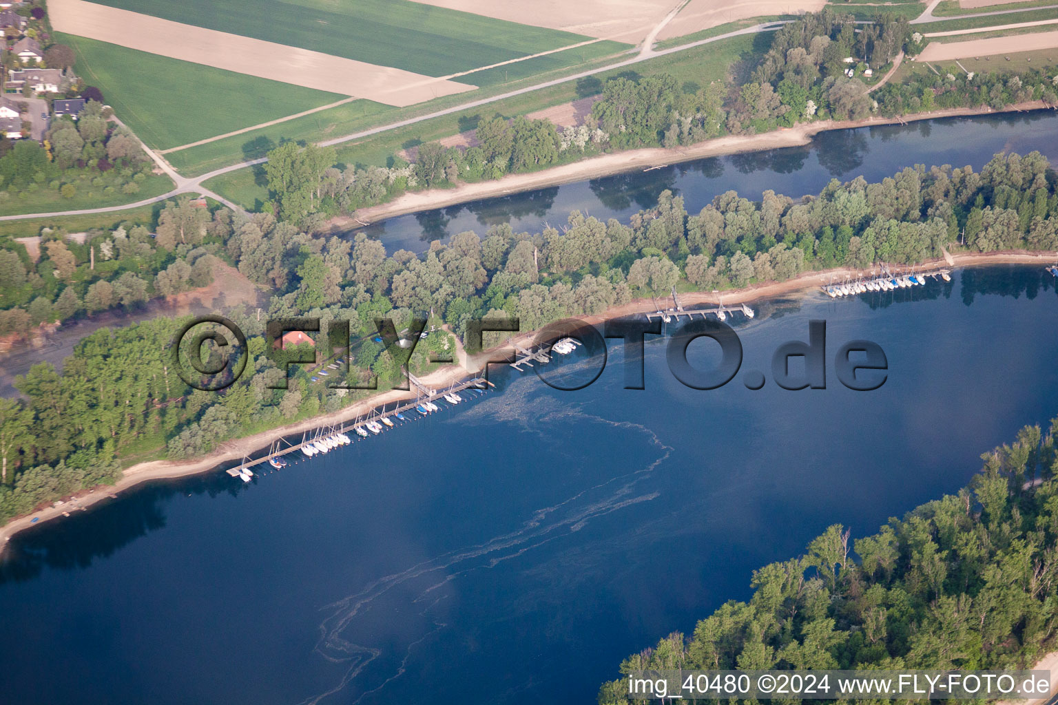 Otterstadt dans le département Rhénanie-Palatinat, Allemagne vue du ciel