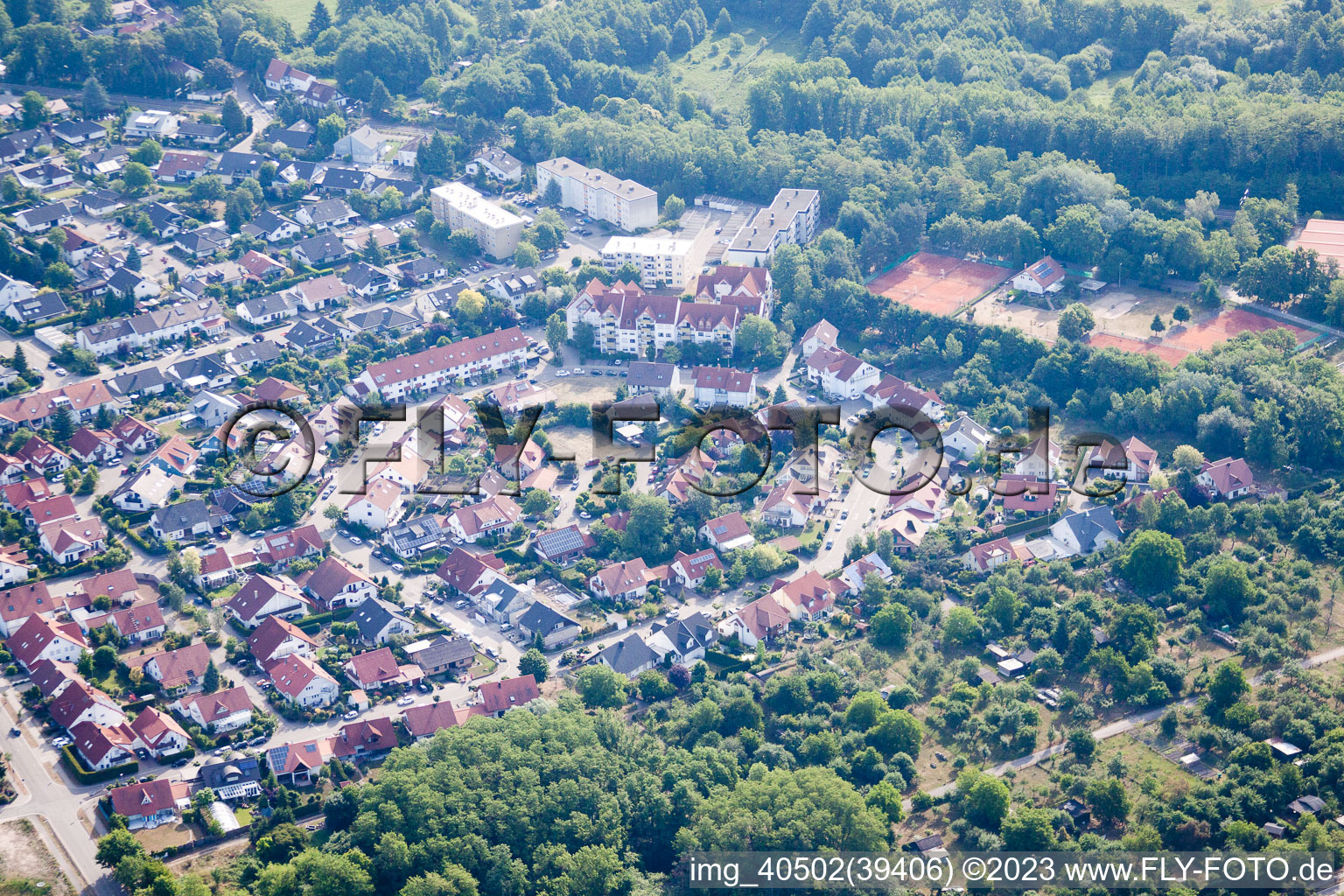 Image drone de Jockgrim dans le département Rhénanie-Palatinat, Allemagne