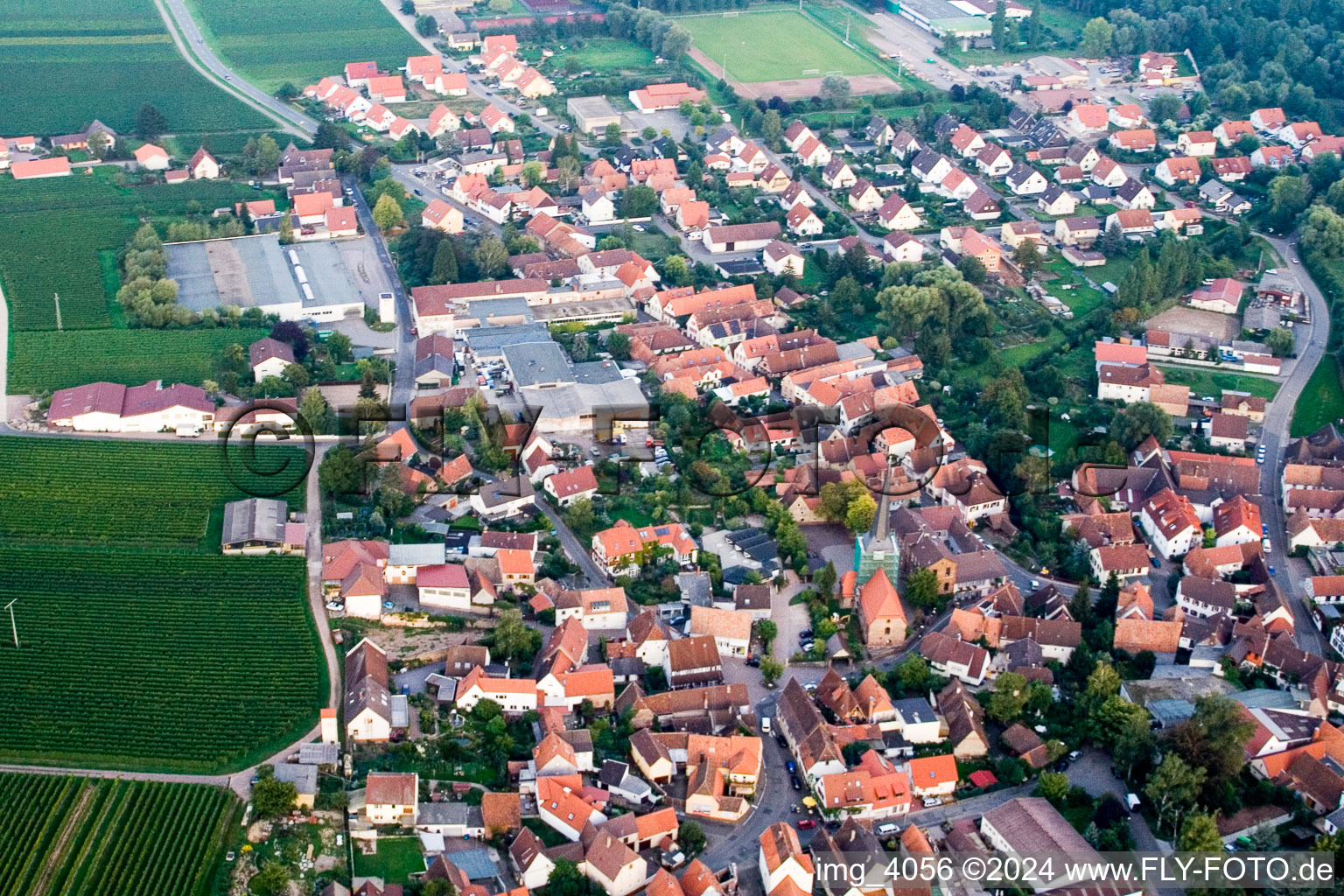 Siebeldingen dans le département Rhénanie-Palatinat, Allemagne d'en haut