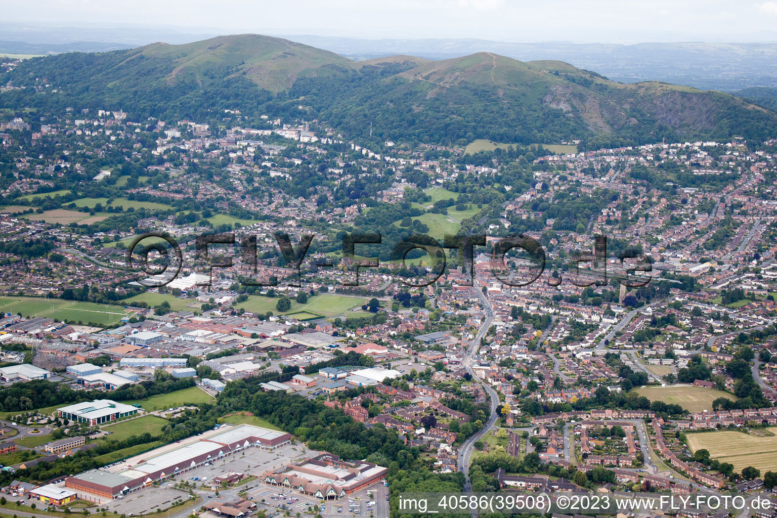 Photographie aérienne de Madresfield dans le département Angleterre, Grande Bretagne