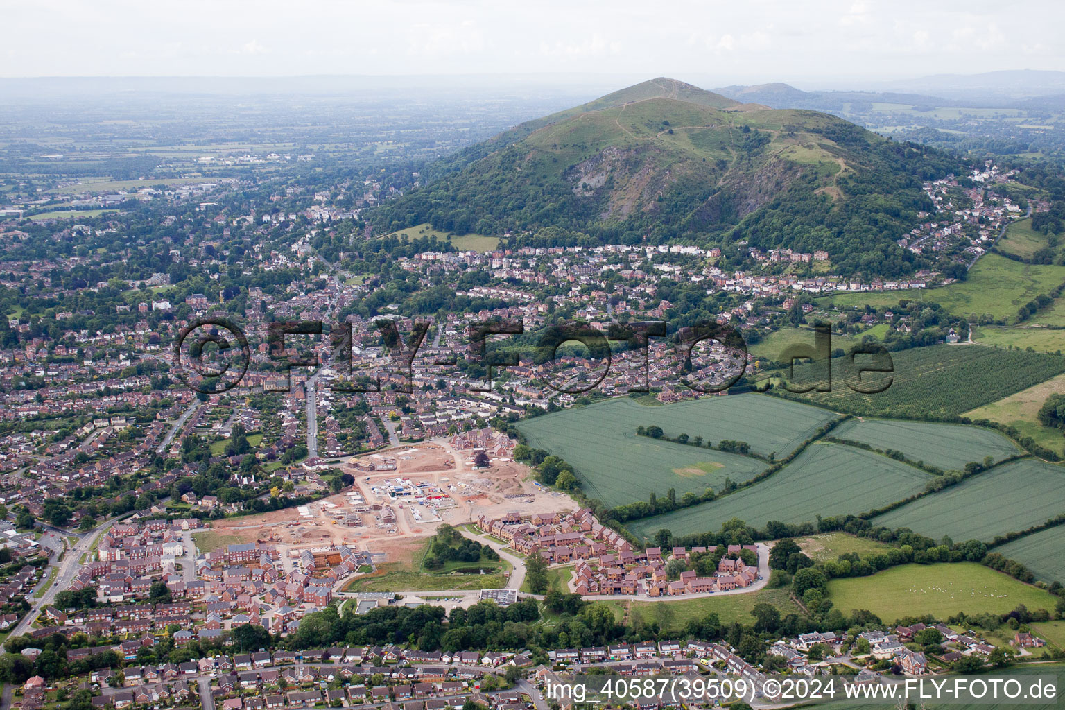 Vue aérienne de Malvern Link dans le département Angleterre, Grande Bretagne