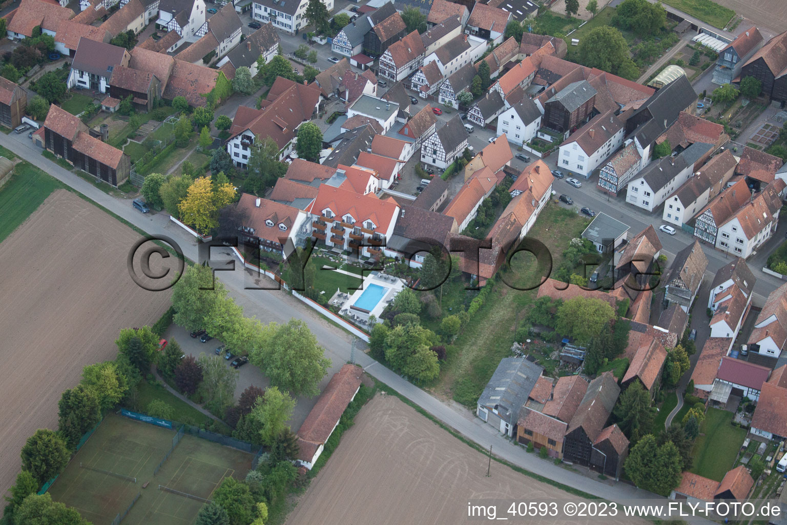 Quartier Hayna in Herxheim bei Landau dans le département Rhénanie-Palatinat, Allemagne vu d'un drone