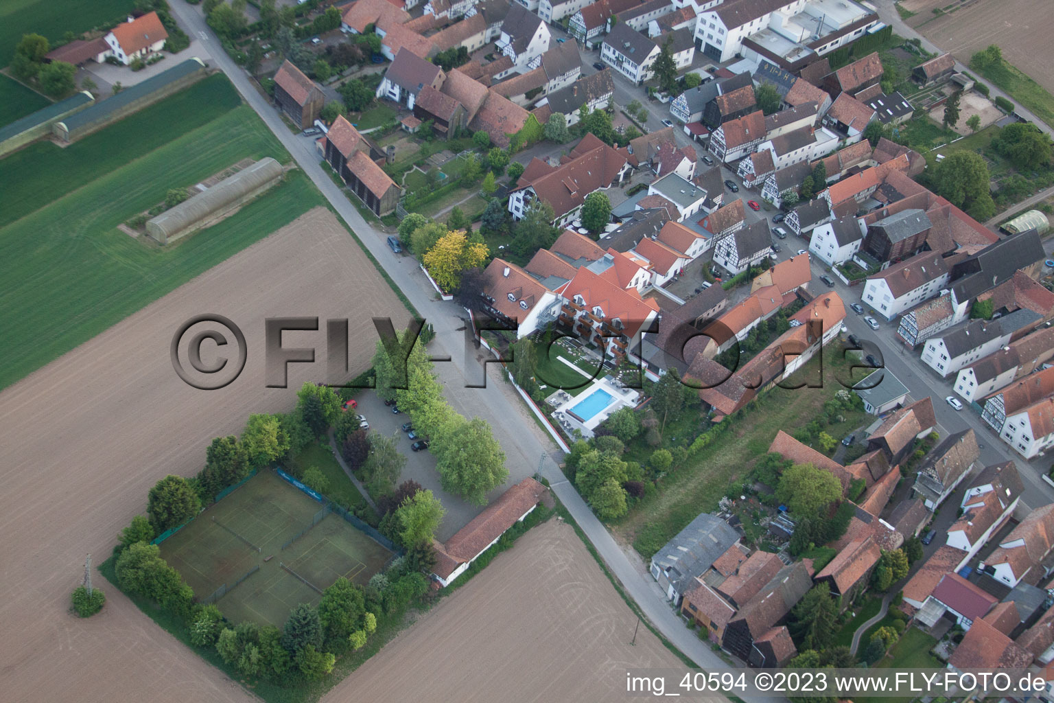 Vue aérienne de Quartier Hayna in Herxheim bei Landau dans le département Rhénanie-Palatinat, Allemagne