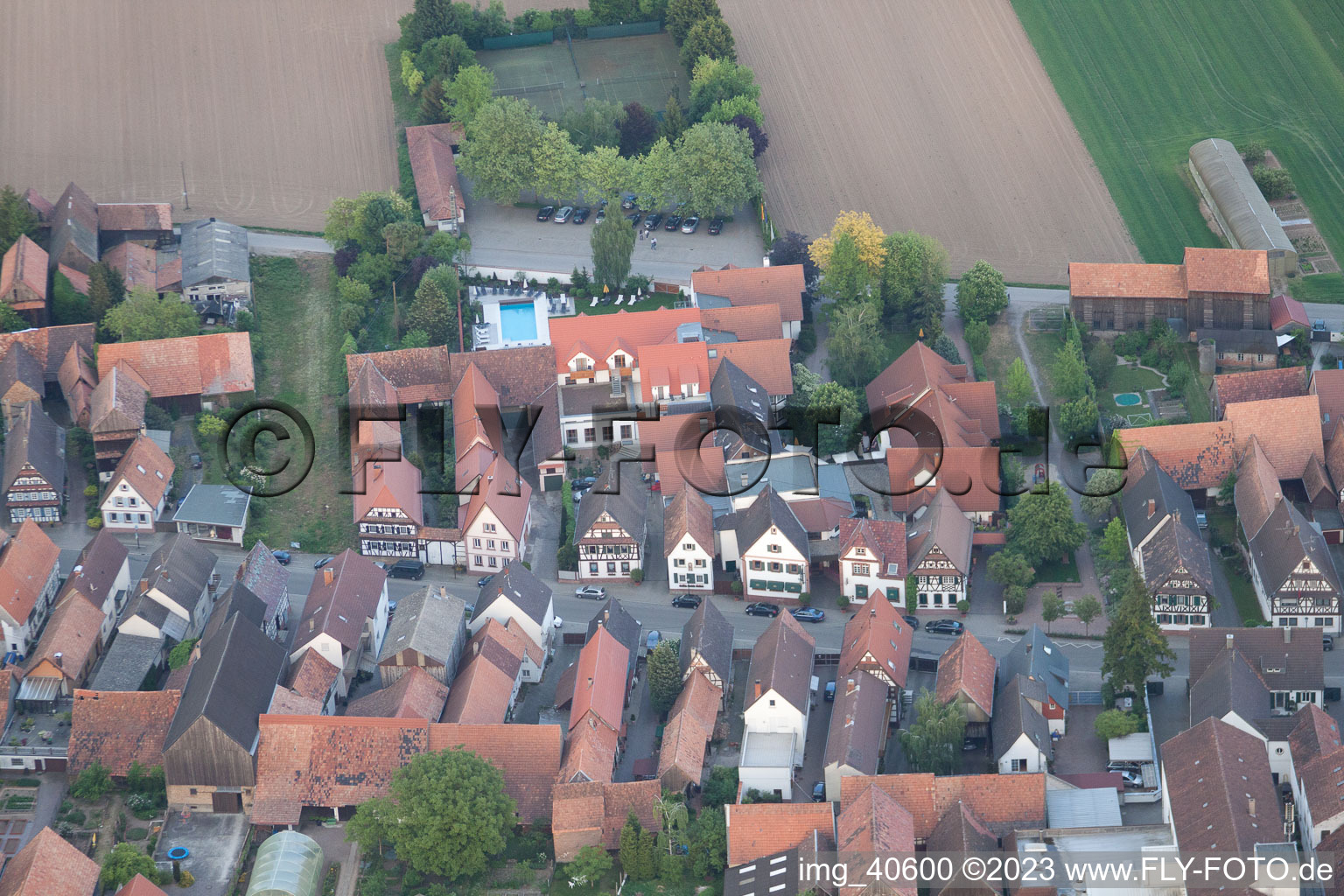 Photographie aérienne de Quartier Hayna in Herxheim bei Landau/Pfalz dans le département Rhénanie-Palatinat, Allemagne