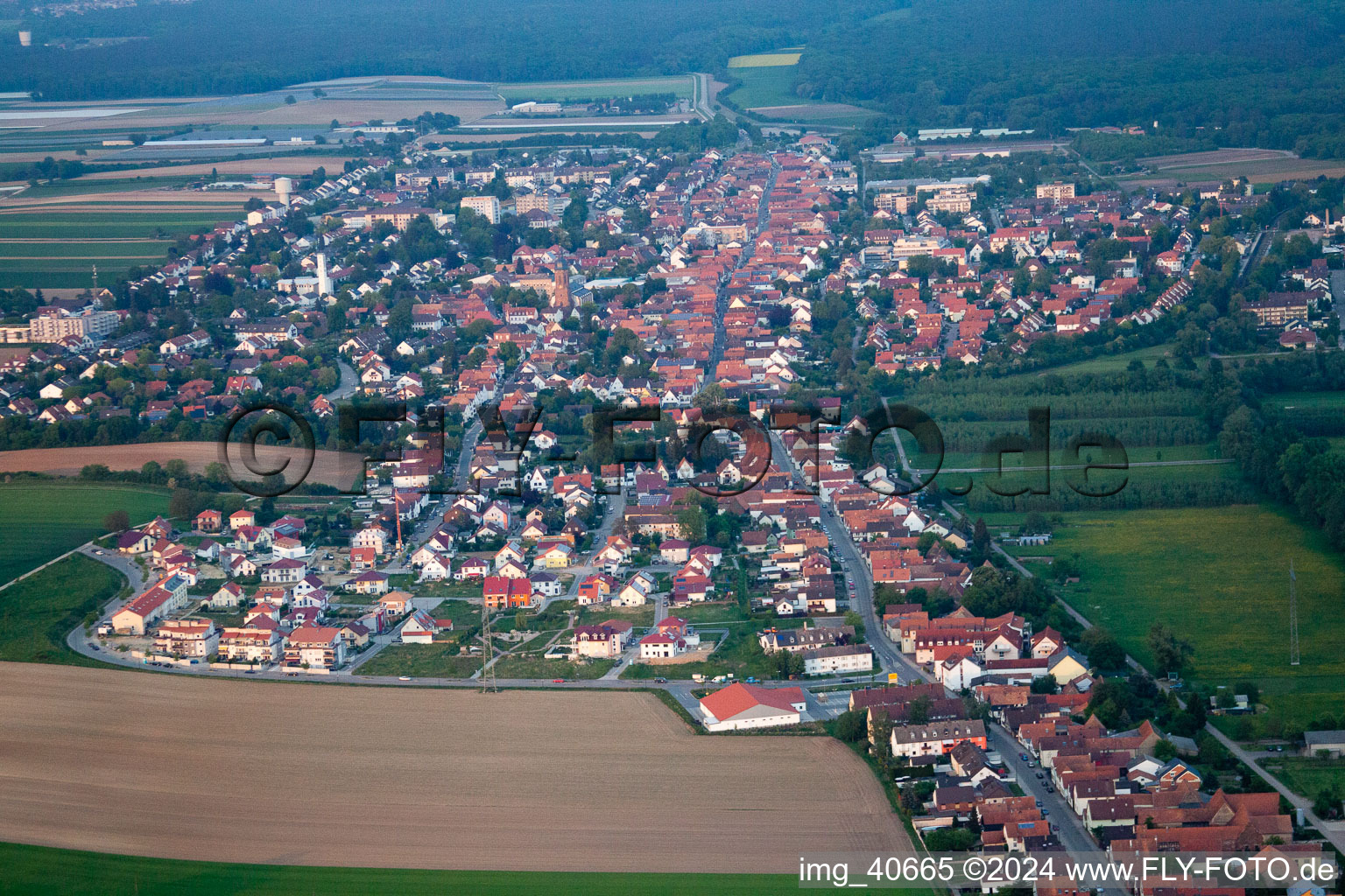 Photographie aérienne de Nouvelle zone de développement sur le Höhenweg à Kandel dans le département Rhénanie-Palatinat, Allemagne