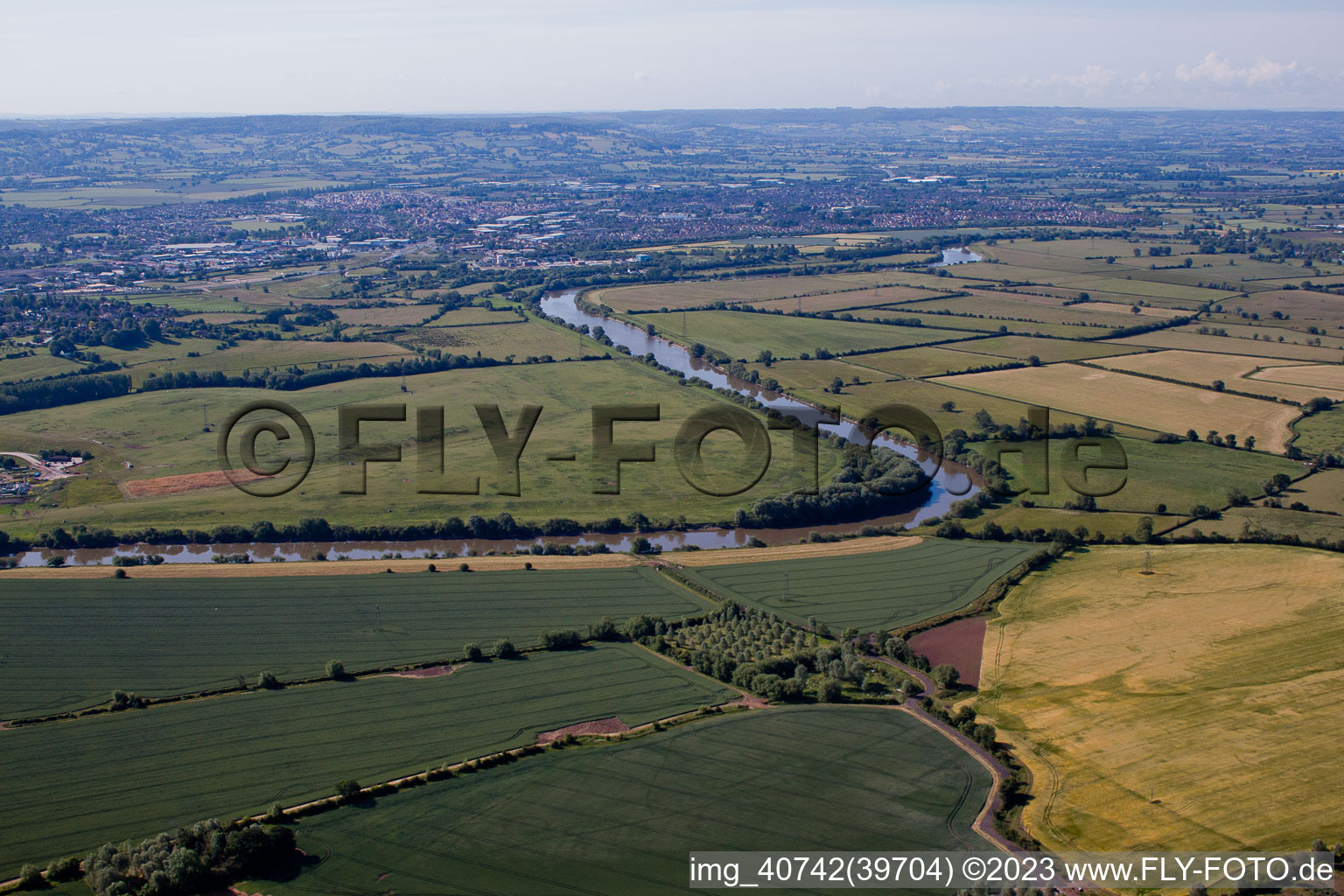 Vue aérienne de Lassington dans le département Angleterre, Grande Bretagne