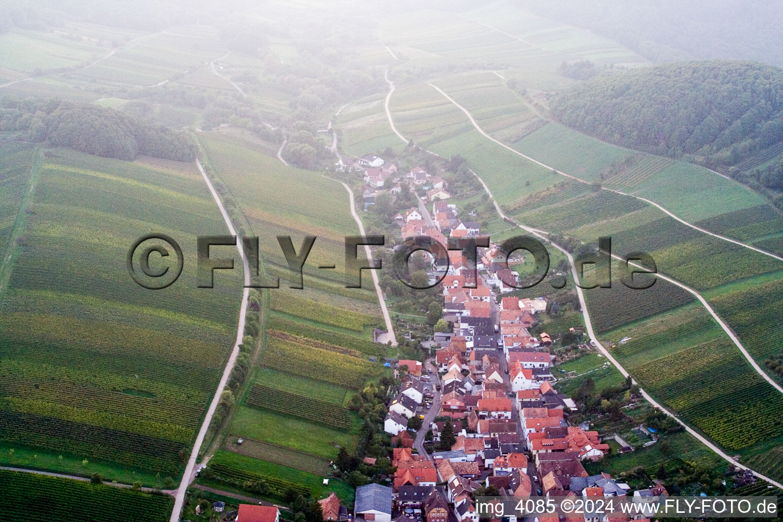 Ranschbach dans le département Rhénanie-Palatinat, Allemagne vue du ciel