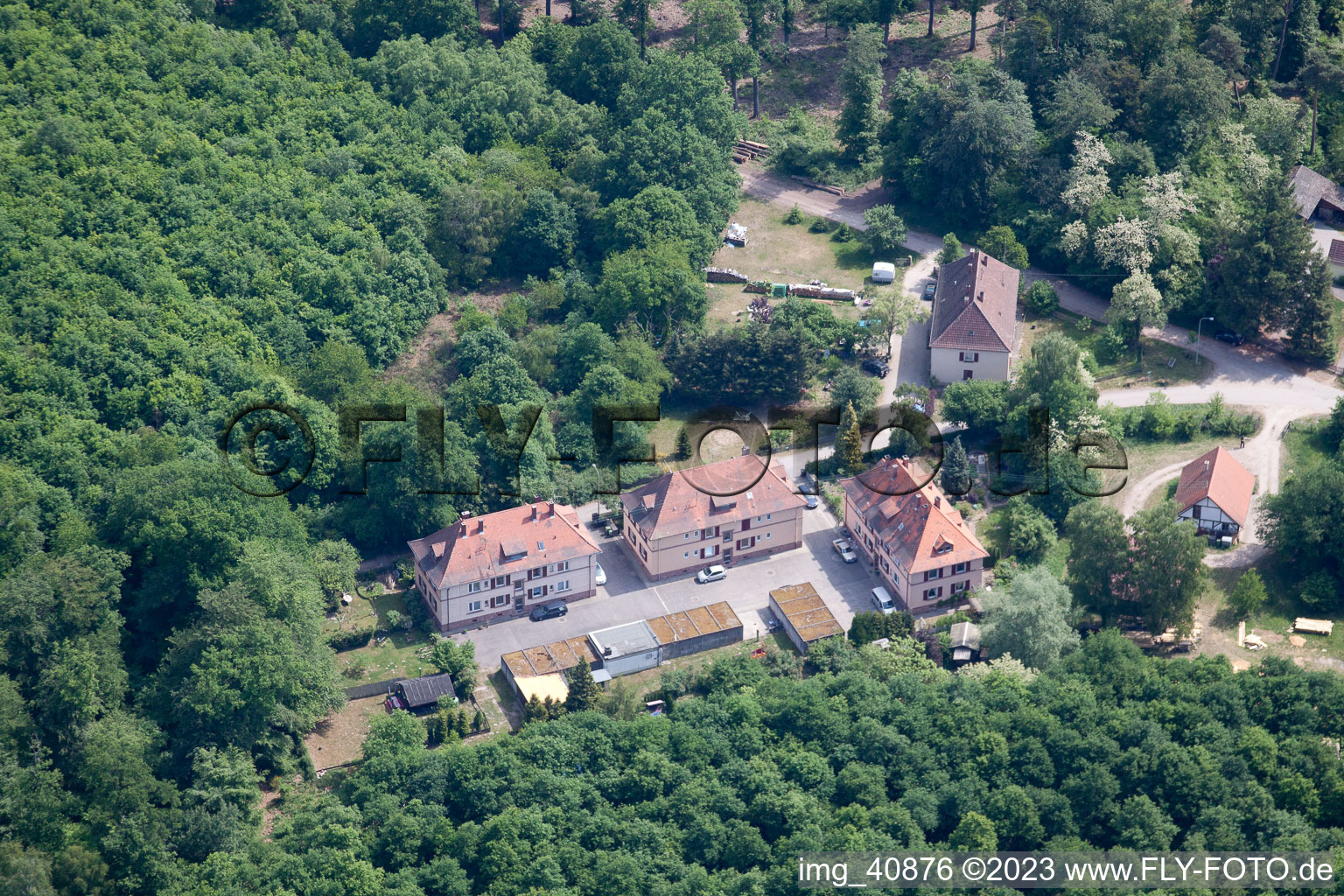 Photographie aérienne de (Palatinat), Seufzerallee 4 à Scheibenhardt dans le département Rhénanie-Palatinat, Allemagne