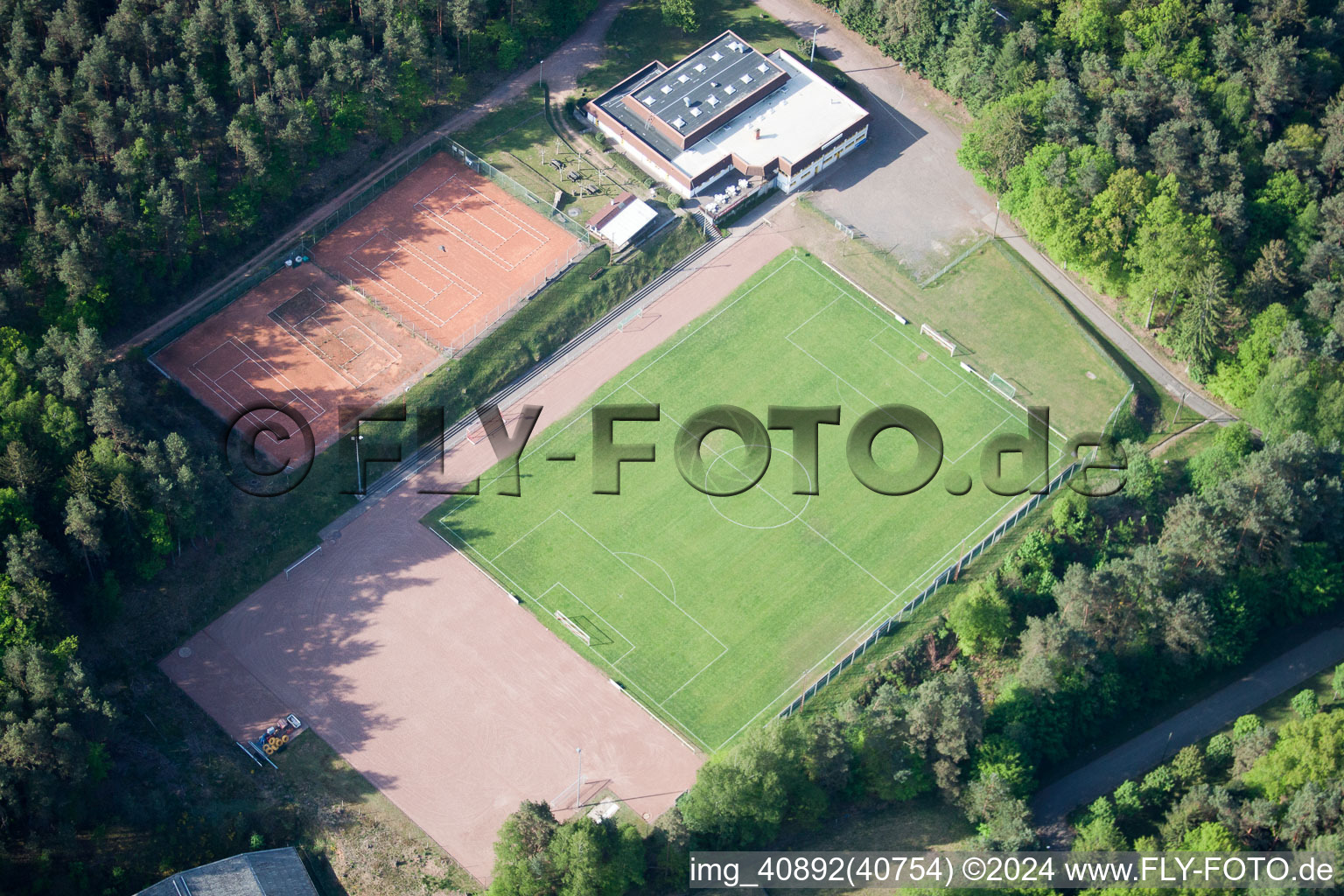 Photographie aérienne de Terrain de sport à Eppenbrunn dans le département Rhénanie-Palatinat, Allemagne