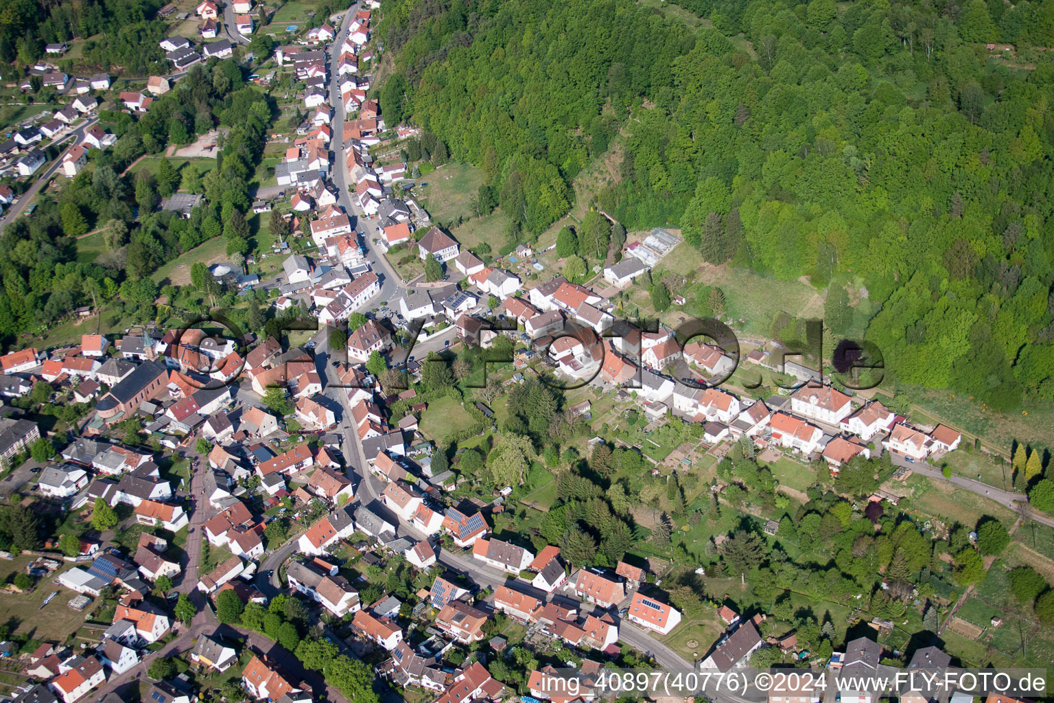 Eppenbrunn dans le département Rhénanie-Palatinat, Allemagne d'en haut