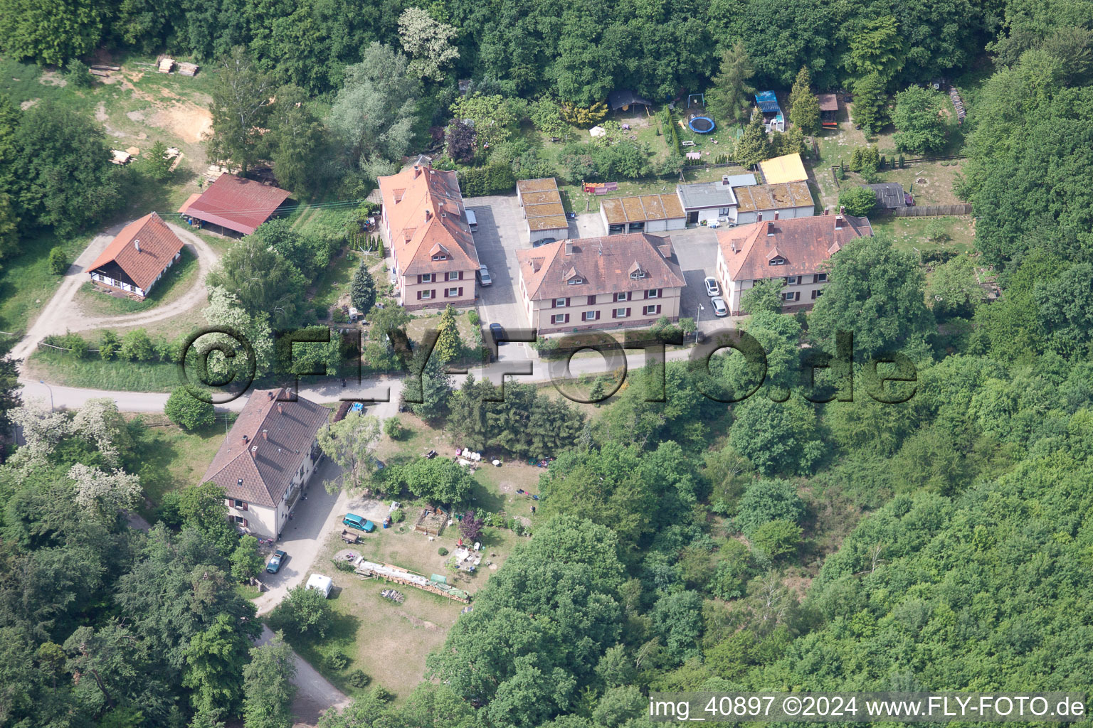 Vue d'oiseau de (Palatinat), Seufzerallee 4 à Scheibenhardt dans le département Rhénanie-Palatinat, Allemagne