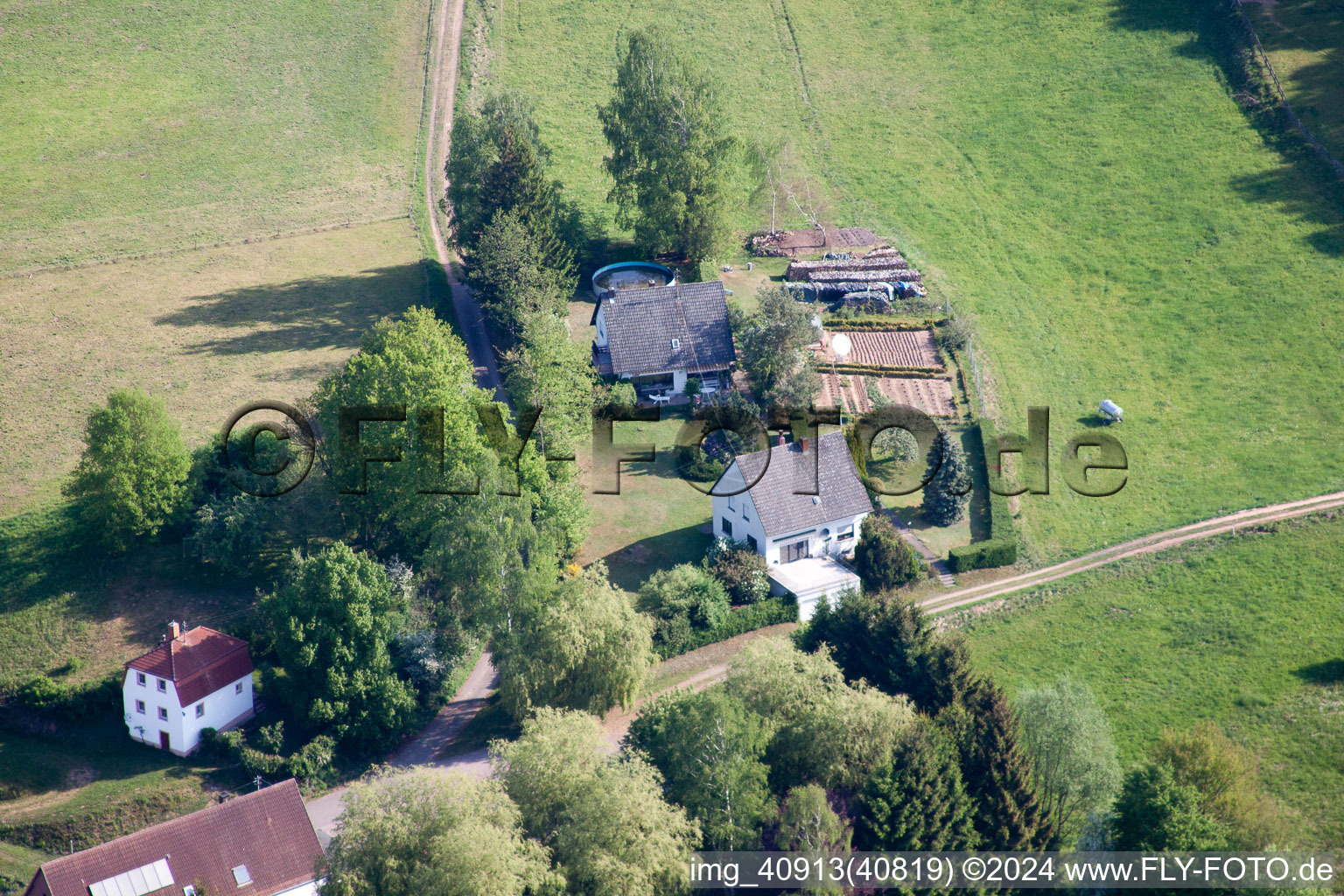 Hôtel Ransbrunnerhof à Eppenbrunn dans le département Rhénanie-Palatinat, Allemagne hors des airs