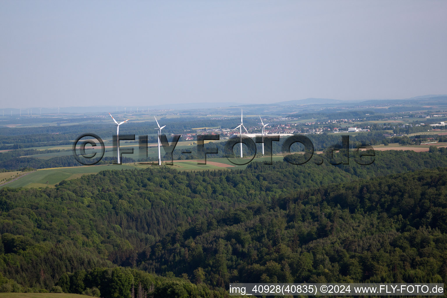 Vinningen dans le département Rhénanie-Palatinat, Allemagne vue d'en haut