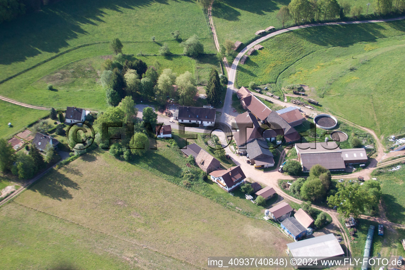 Hôtel Ransbrunnerhof à Eppenbrunn dans le département Rhénanie-Palatinat, Allemagne vue du ciel