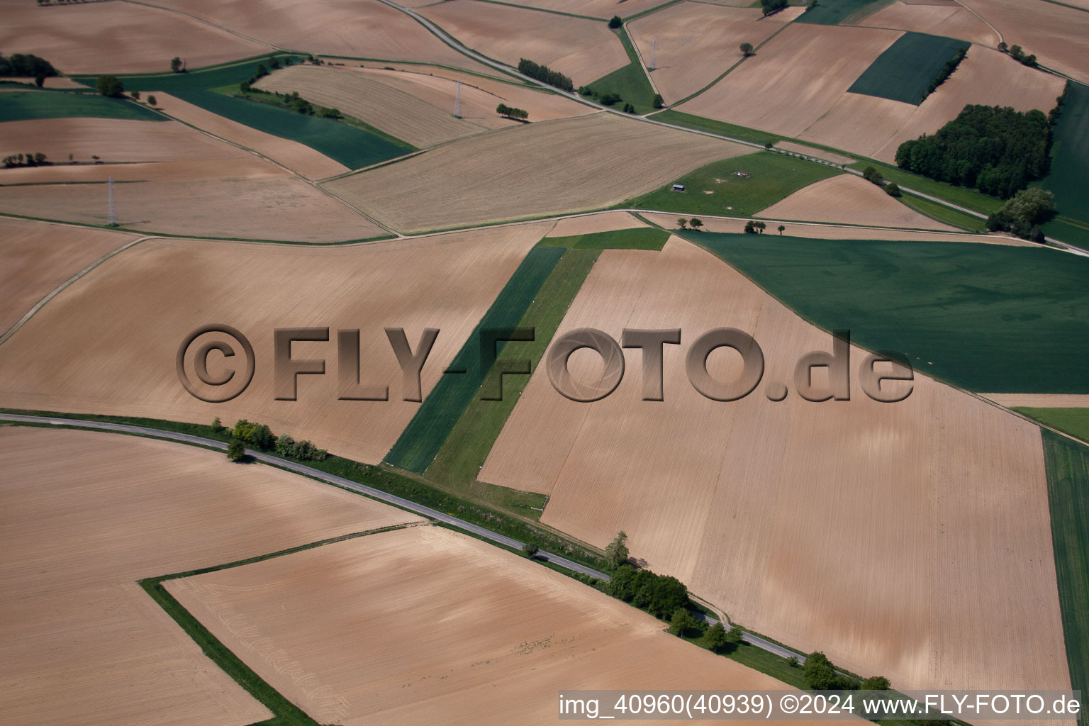 Vue aérienne de Lieu UL à Salmbach dans le département Bas Rhin, France