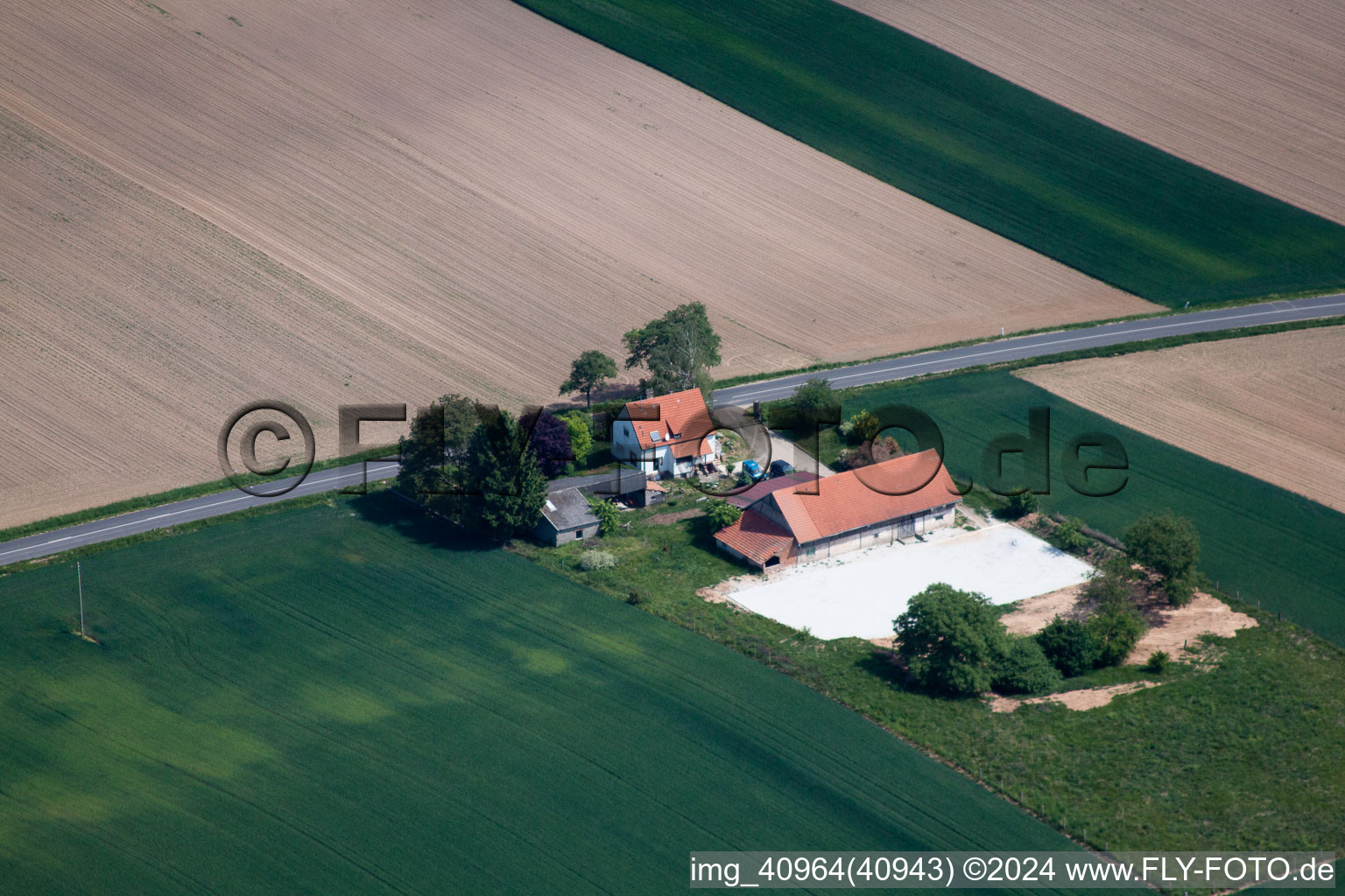 Photographie aérienne de Salmbach dans le département Bas Rhin, France