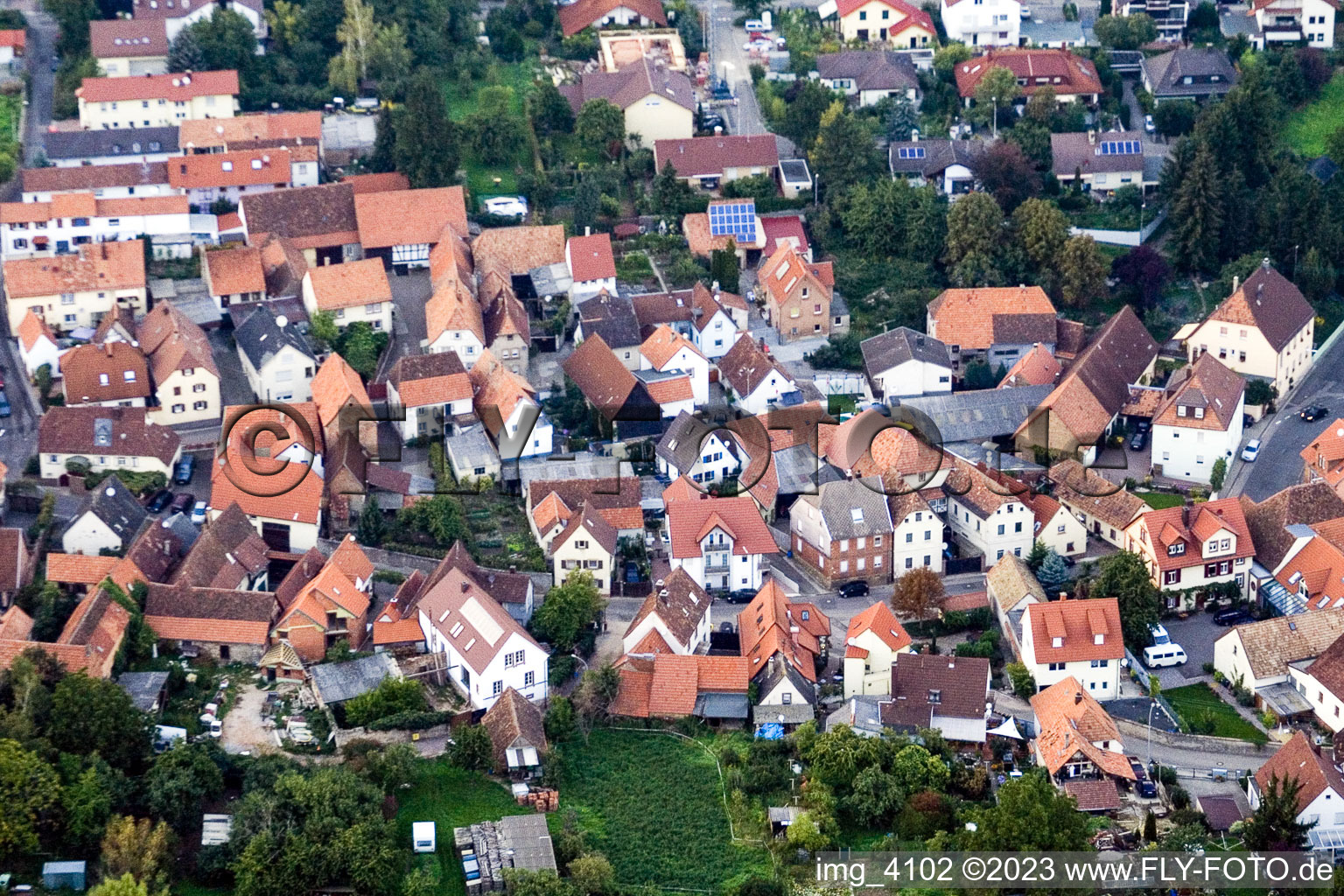 Vue oblique de Quartier Arzheim in Landau in der Pfalz dans le département Rhénanie-Palatinat, Allemagne