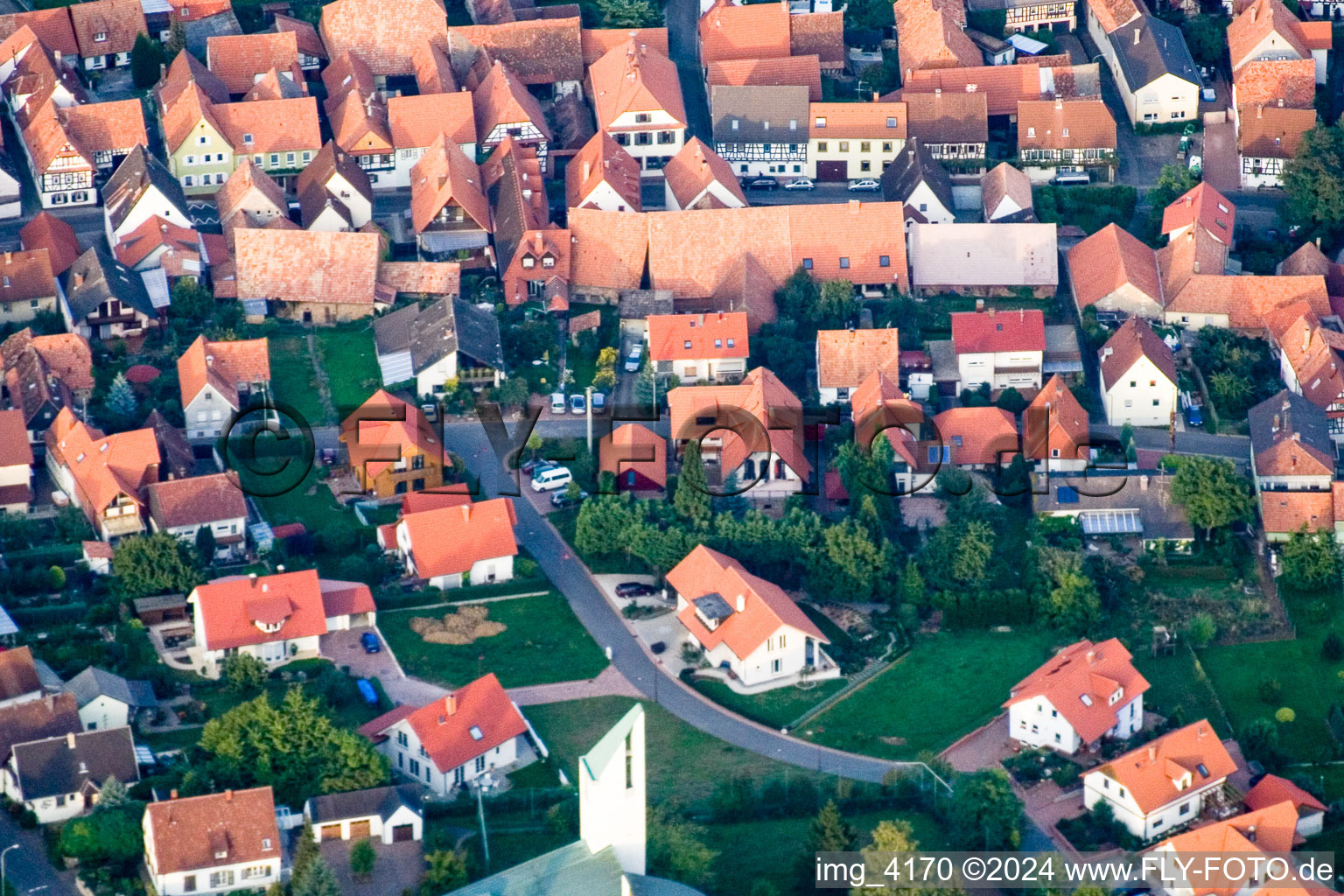 Quartier Schweigen in Schweigen-Rechtenbach dans le département Rhénanie-Palatinat, Allemagne d'un drone